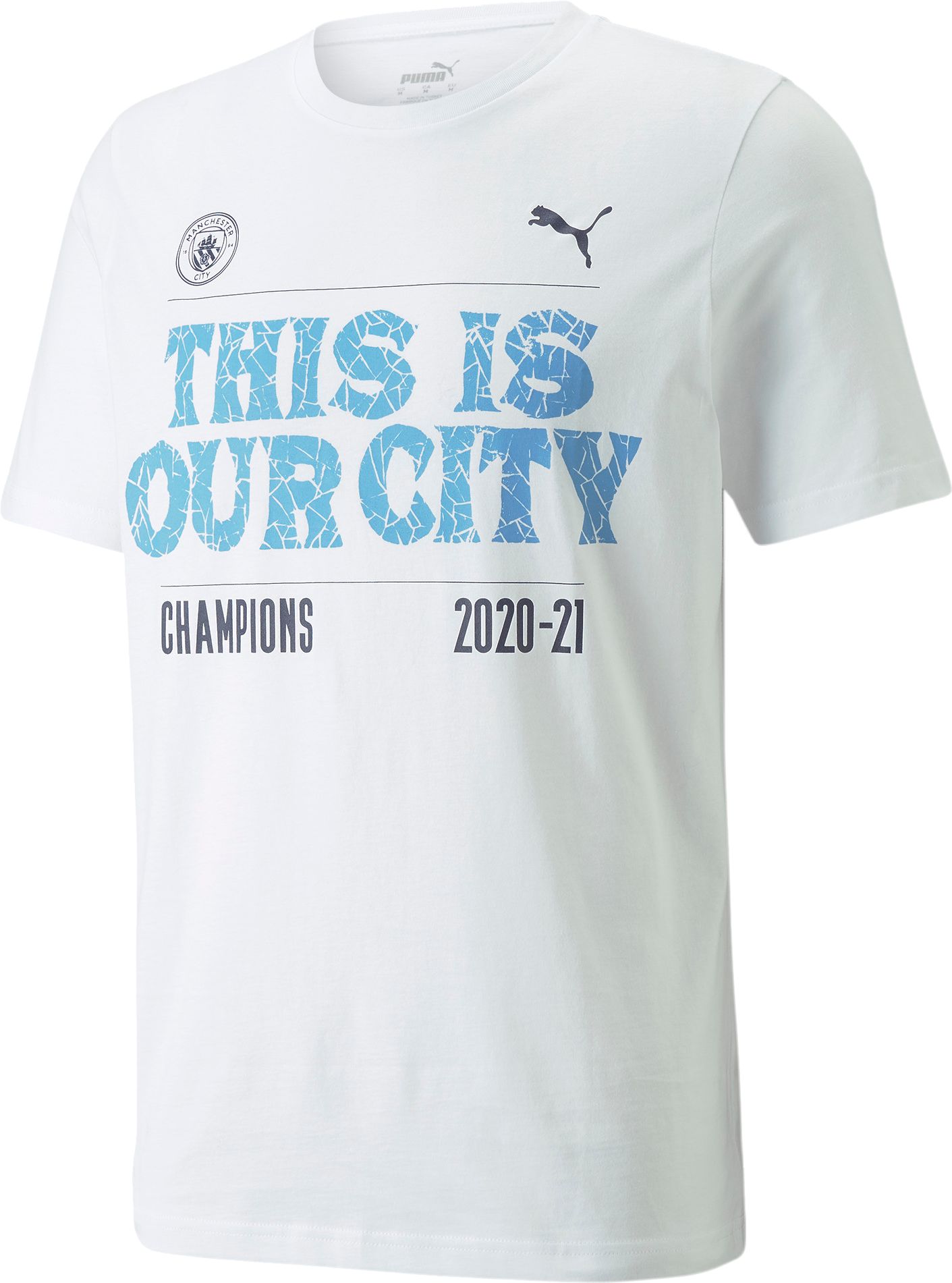 PUMA Men's Manchester City Winners Short-Sleeve White T-Shirt product image