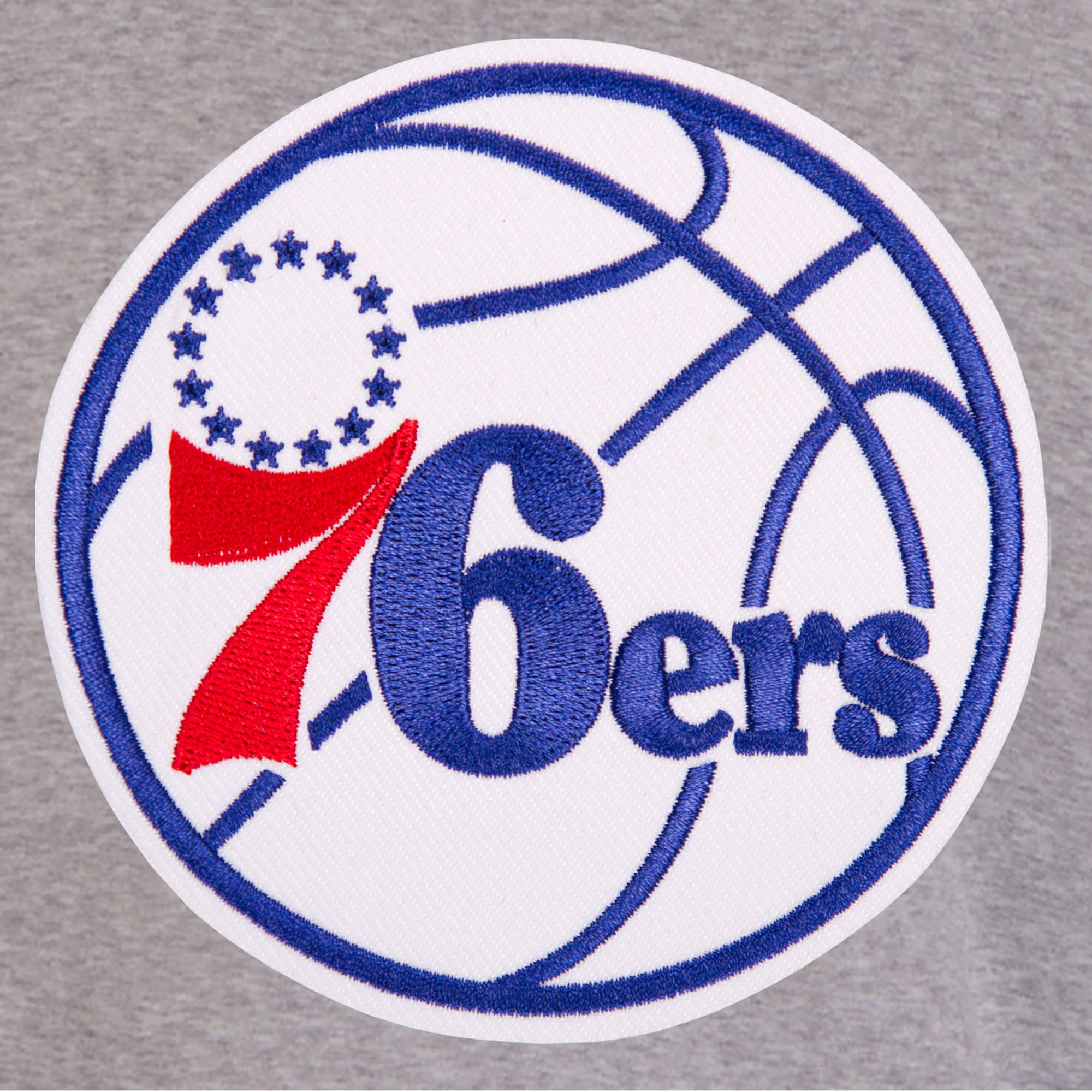 JH Design Men's Philadelphia 76ers Grey Reversible Fleece Jacket