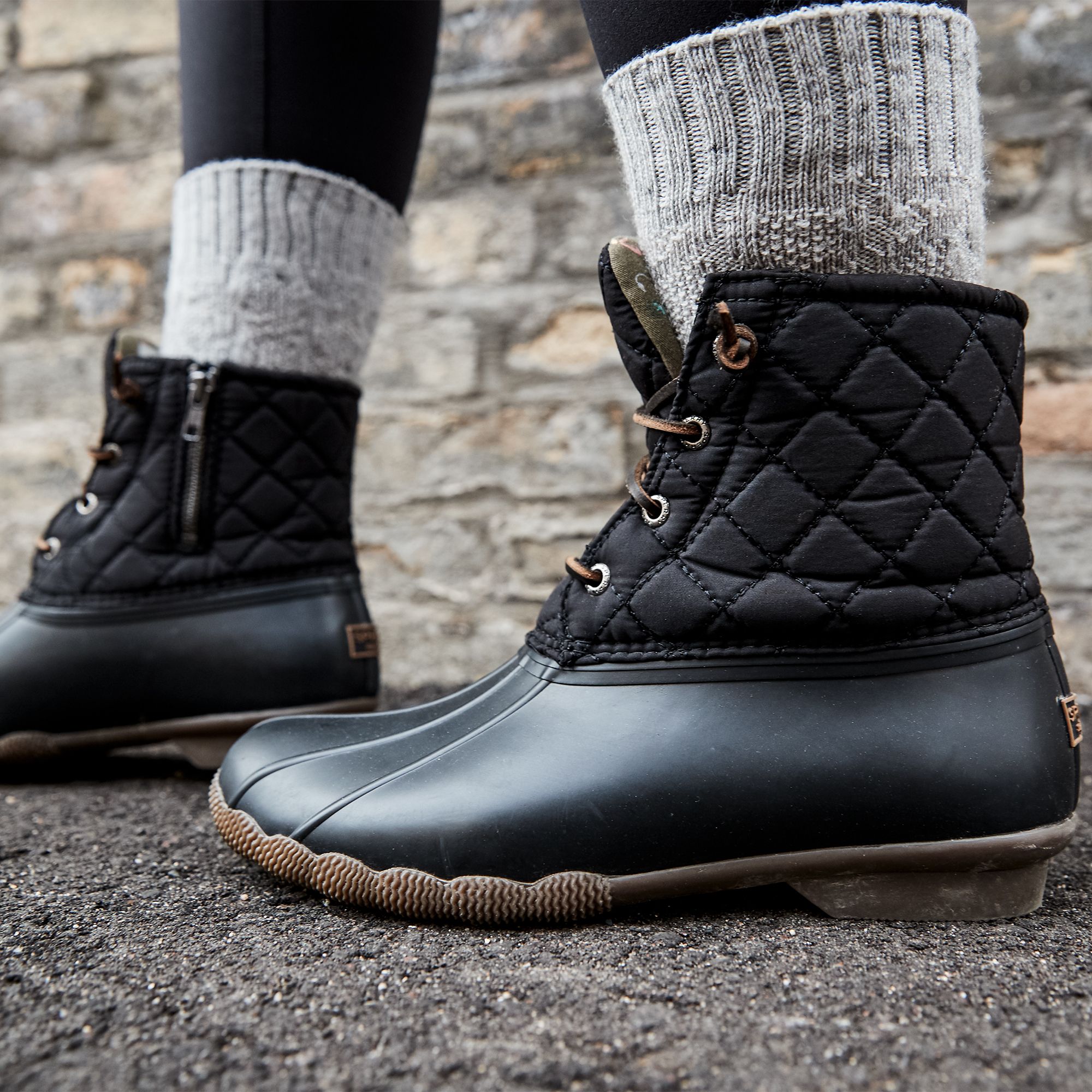 sperry saltwater quilted duck boots