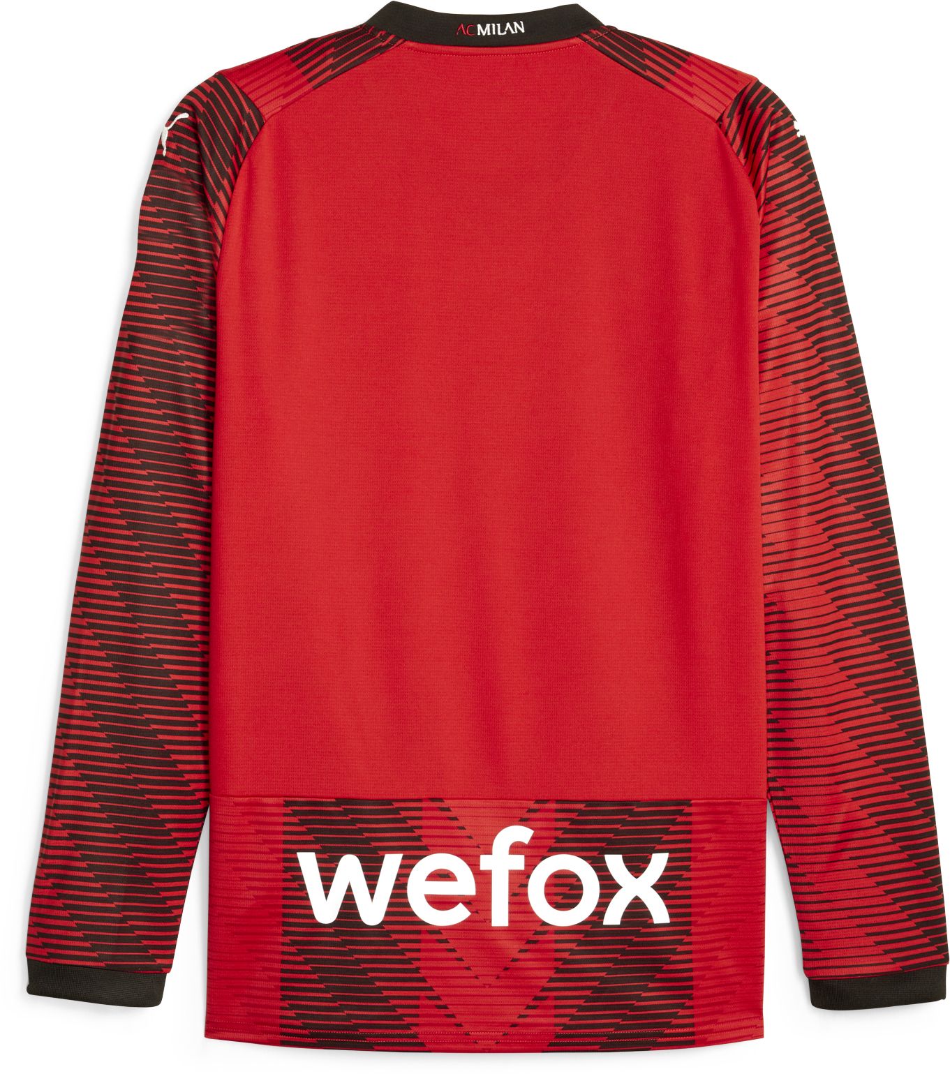 PUMA AC Milan 2023 Home Replica Long Sleeve Jersey