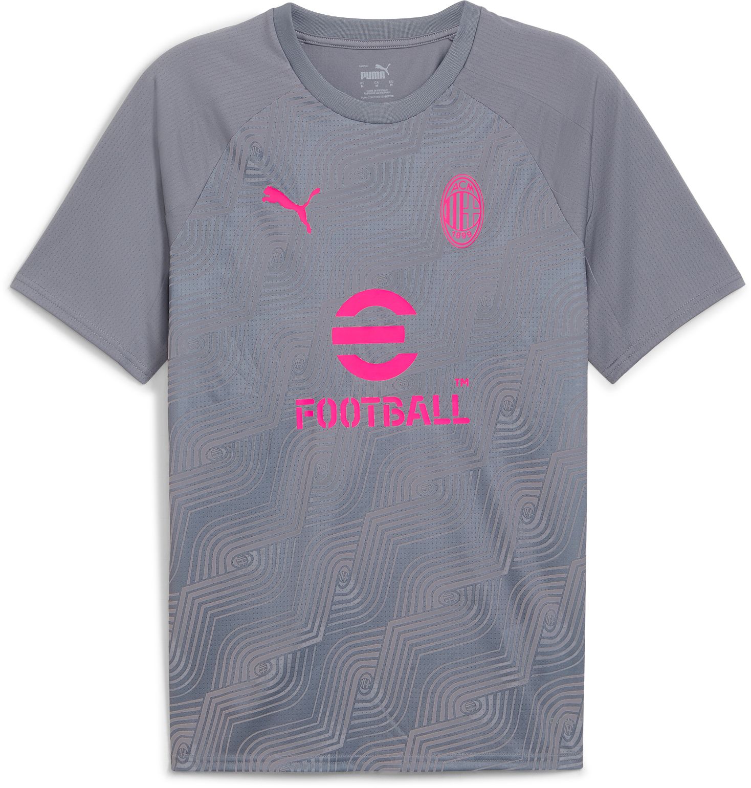 PUMA Adult AC Milan 2024 Grey Prematch Jersey