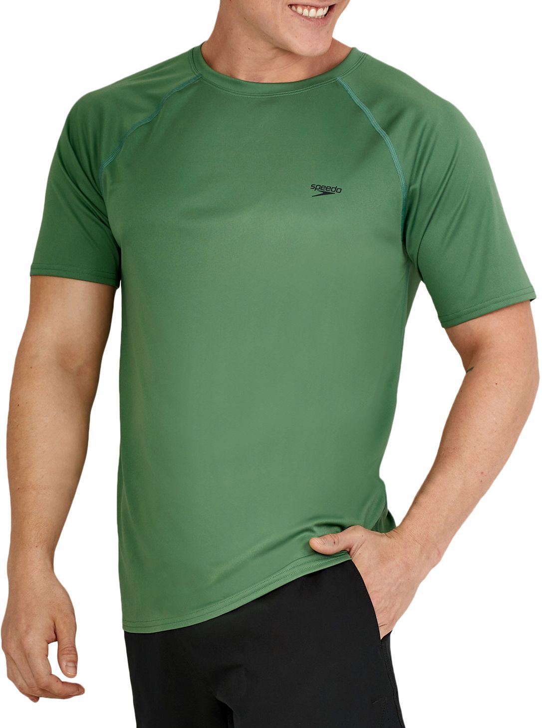 speedo swim shirt mens