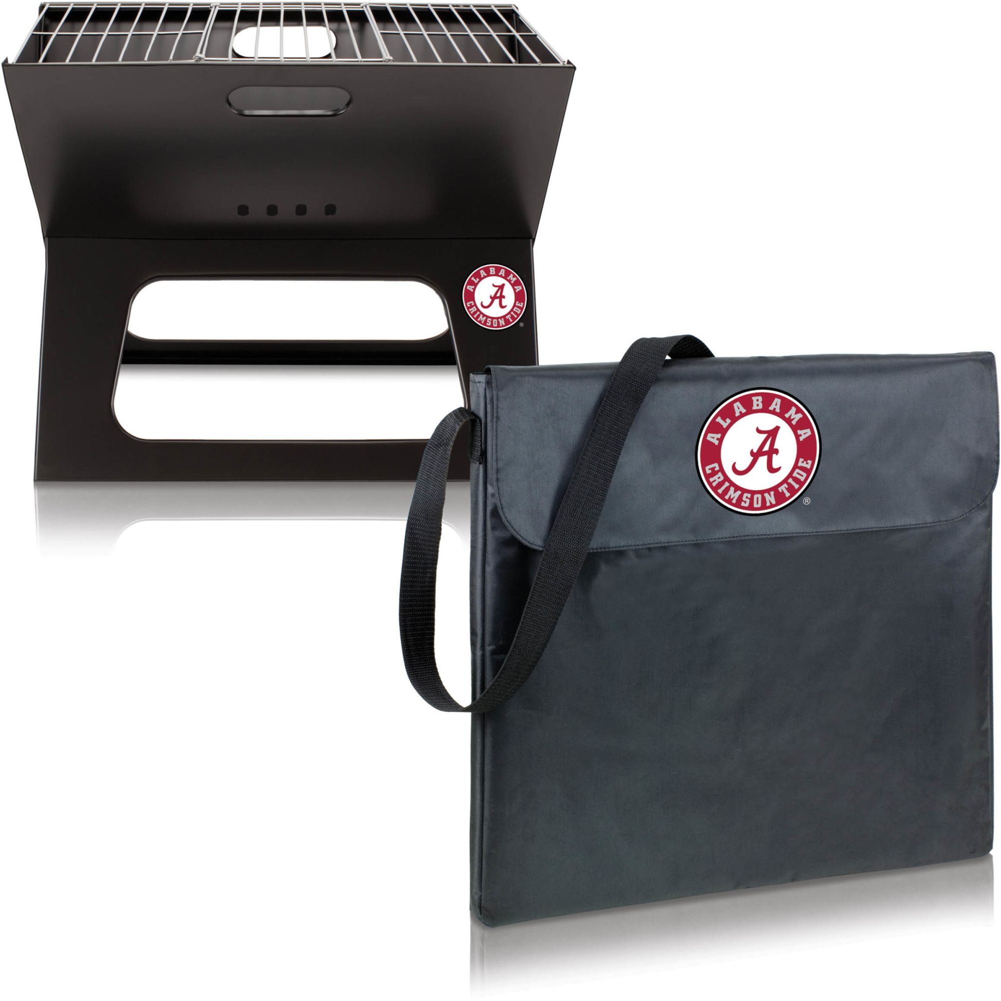 Picnic Time Alabama Crimson Tide Folding Charcoal Barbeque Grill