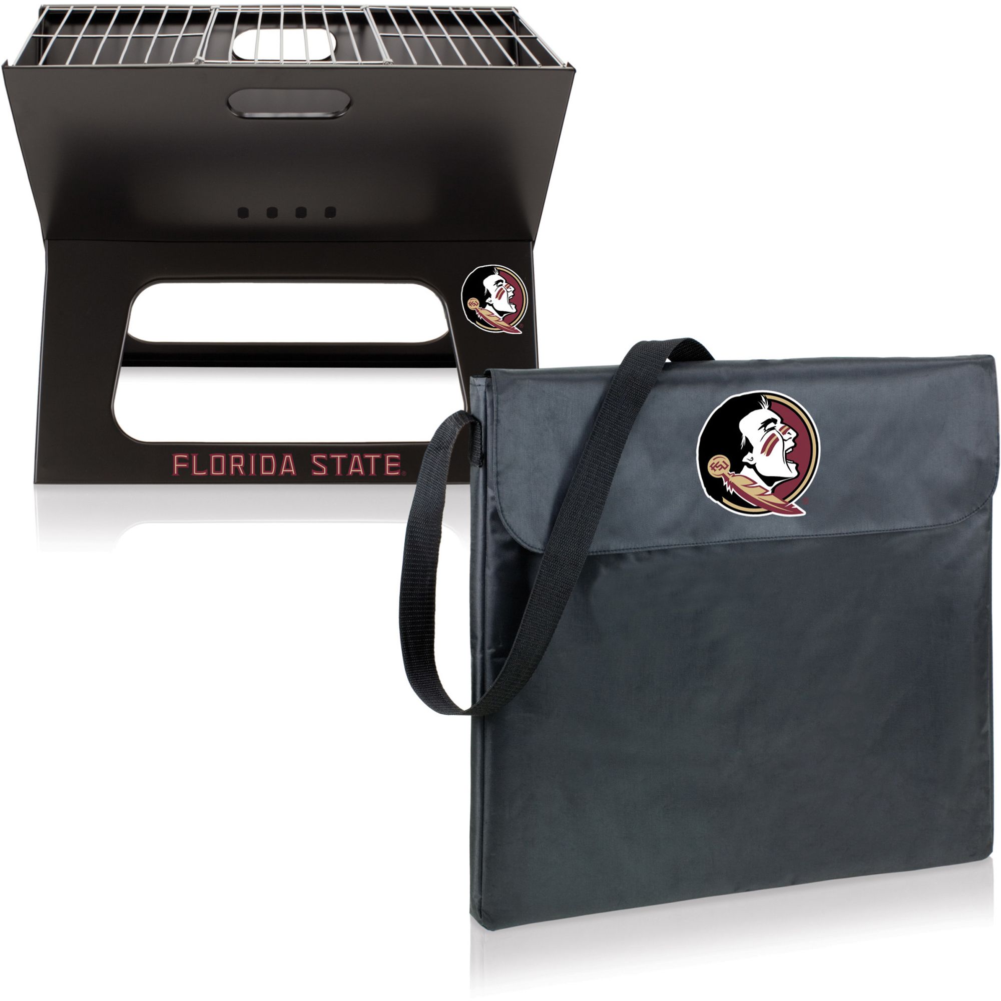 Picnic Time Florida State Seminoles Folding Charcoal Barbeque Grill