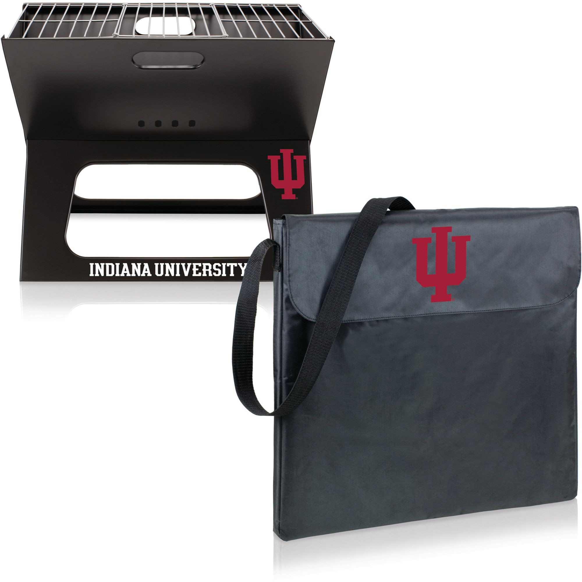 Picnic Time Indiana Hoosiers Folding Charcoal Barbeque Grill