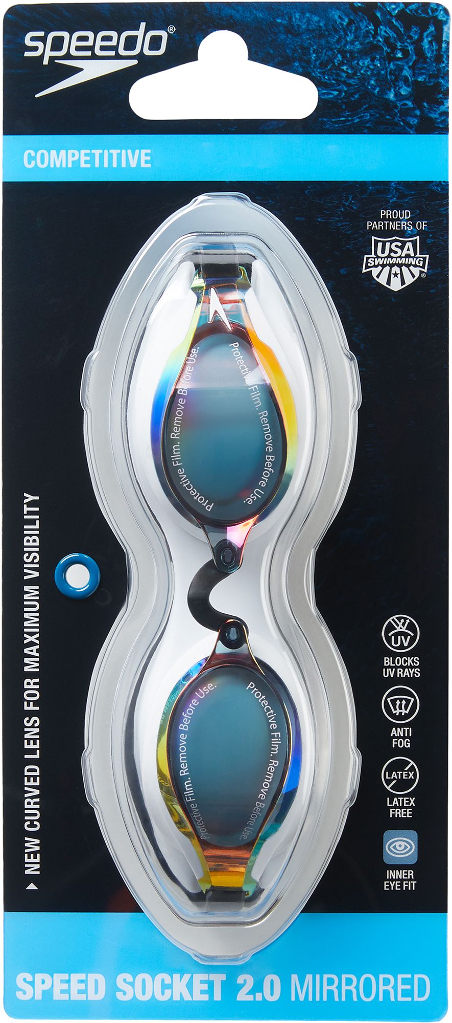 Speedo Speed Socket 2.0 Mirrored Swim Goggles product image