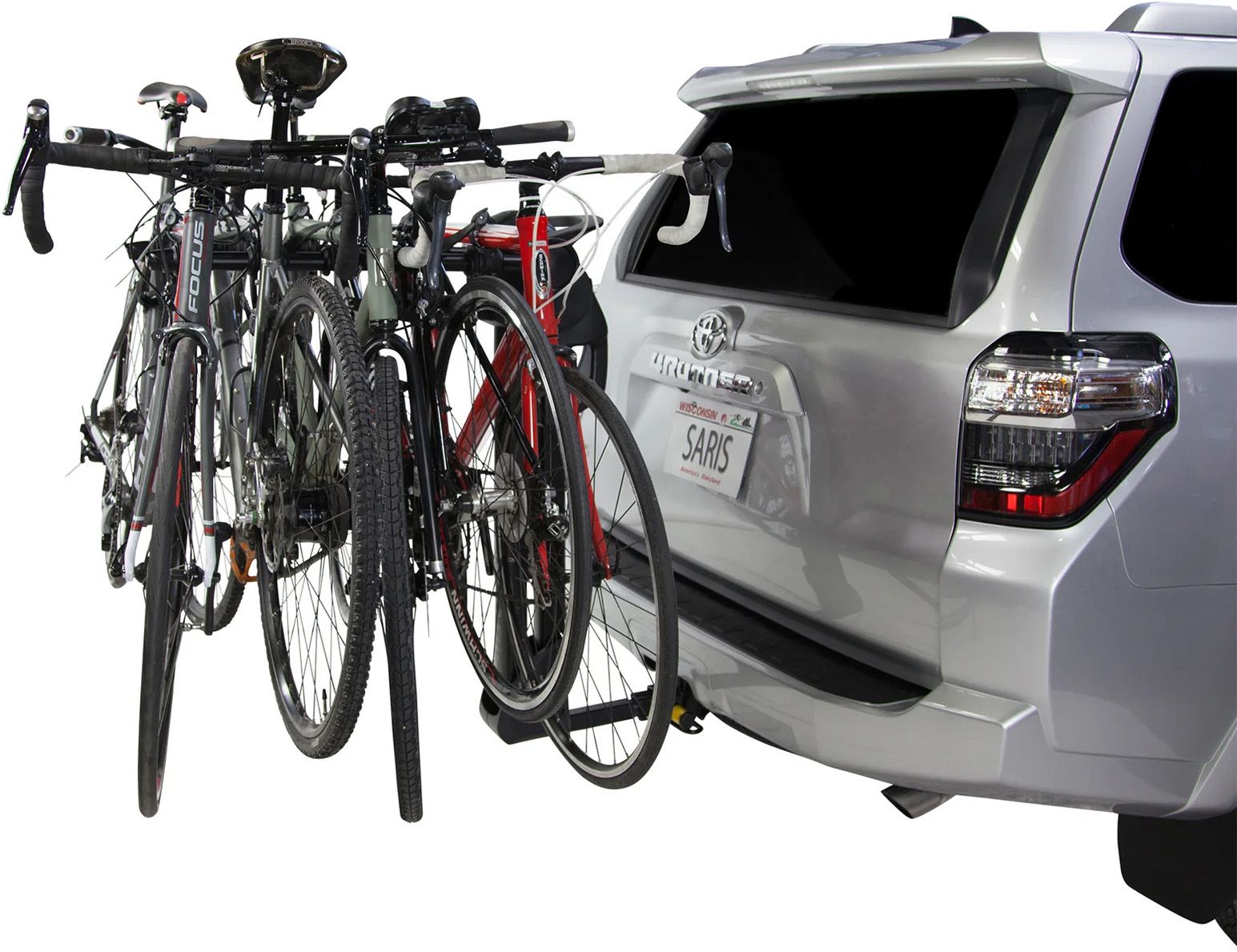 Saris Glide Ex 5-Bike Hitch Rack with One-Handed Glide Operation