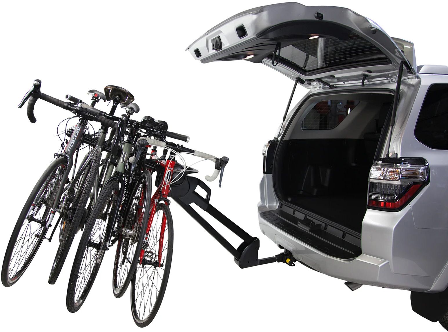 Saris Glide Ex 5-Bike Hitch Rack with One-Handed Glide Operation