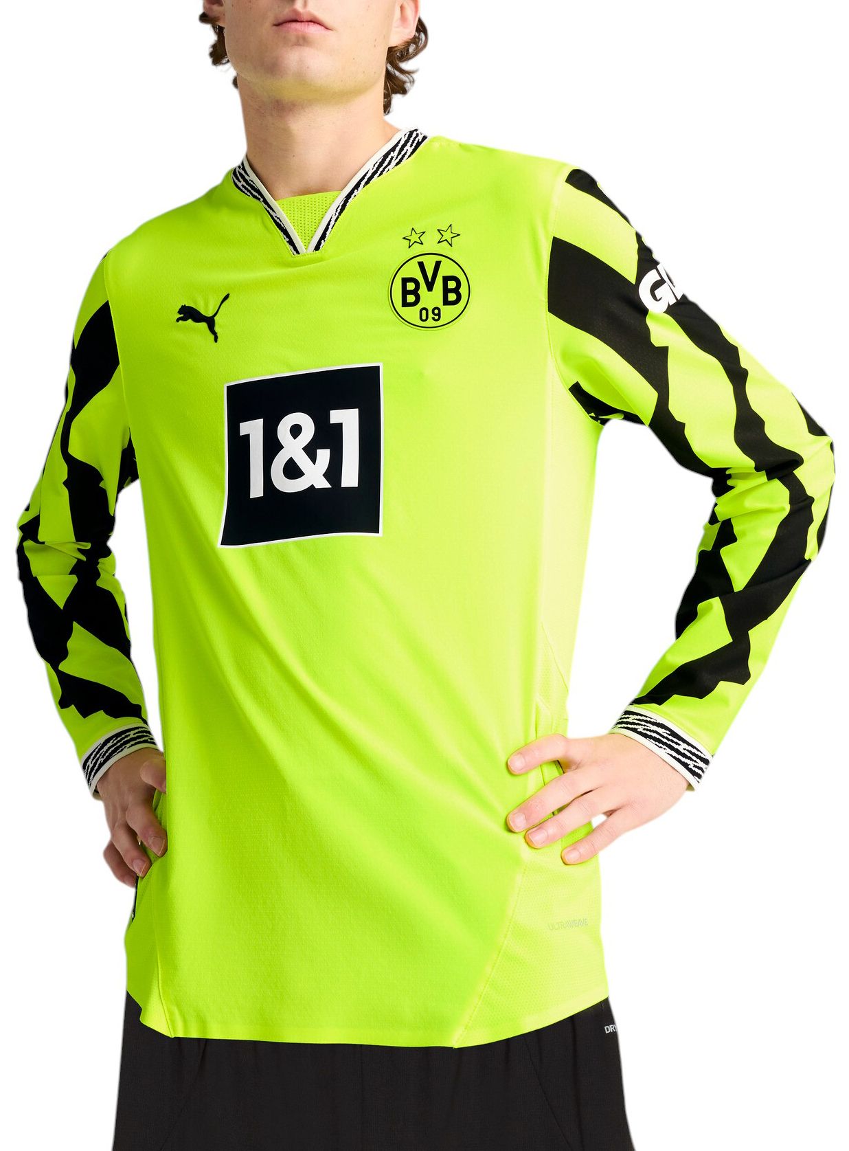 PUMA Men's Borussia Dortmund Yellow 125th Anniversary Replica Jersey product image