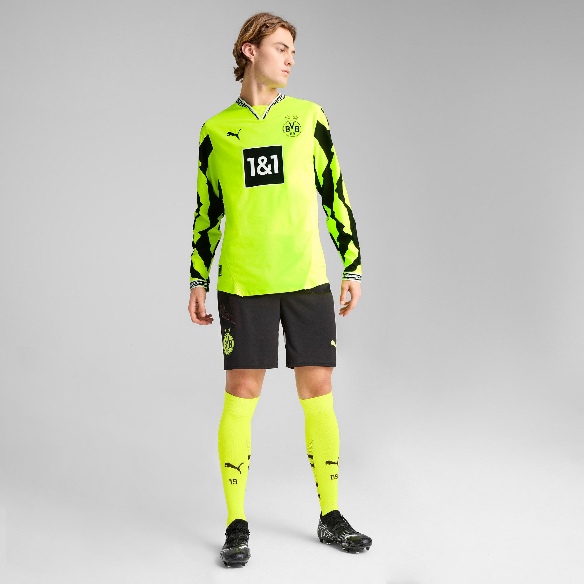 PUMA Men's Borussia Dortmund Yellow 125th Anniversary Replica Jersey product image