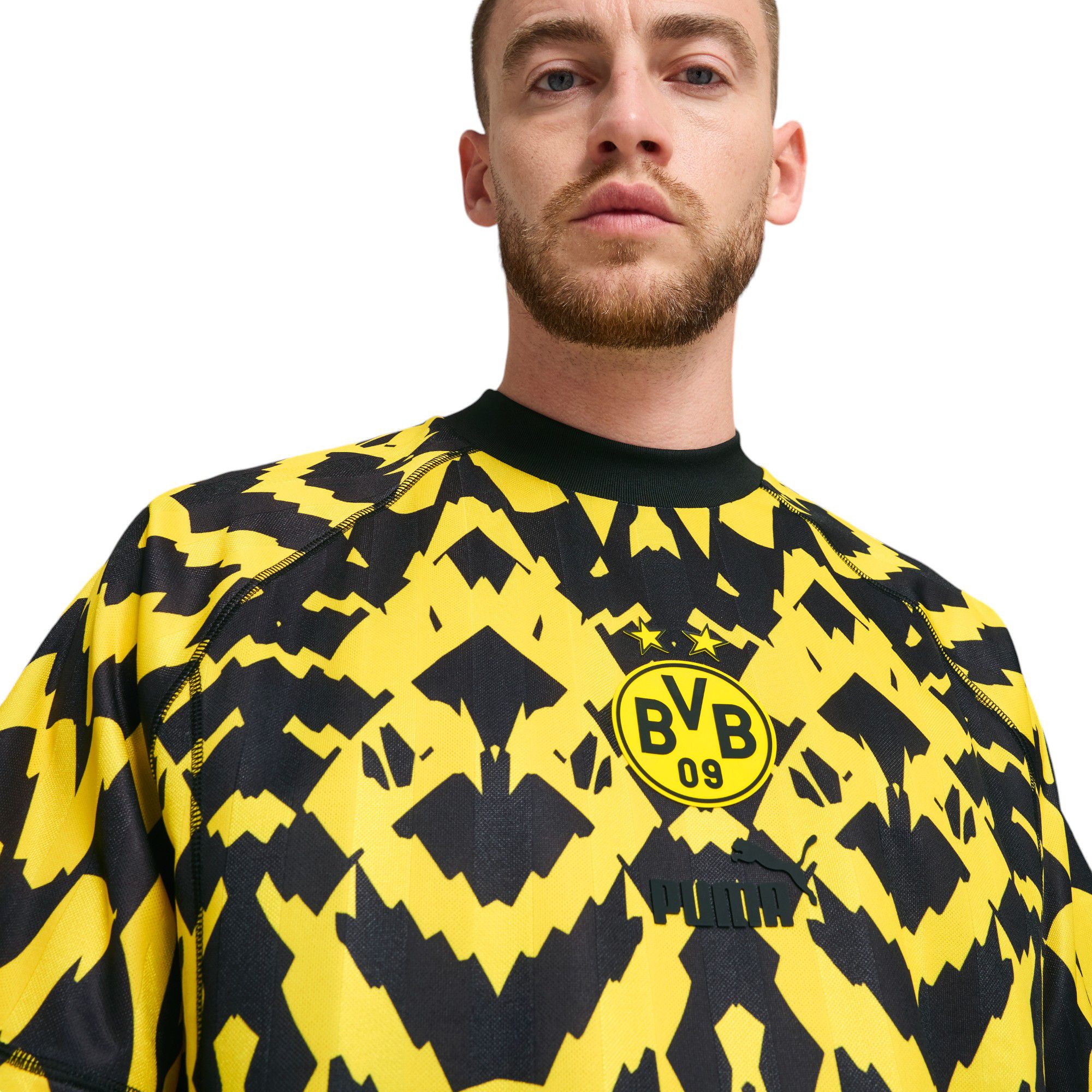 PUMA Adult Borussia Dortmund 2024-2025 Yellow Retro Replica Jersey product image
