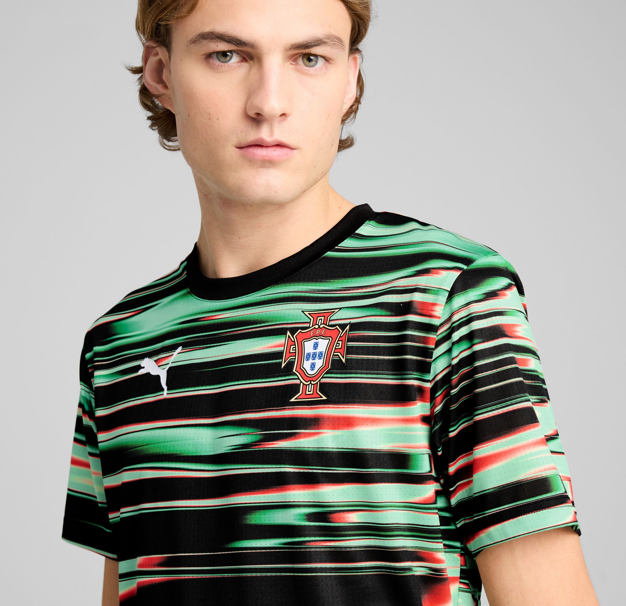 PUMA Adult Portugal 2025 Black Prematch Jersey product image