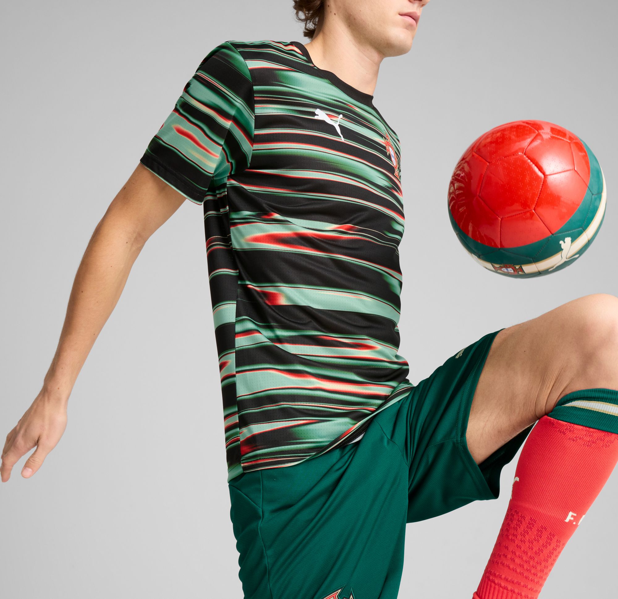 PUMA Adult Portugal 2025 Black Prematch Jersey product image