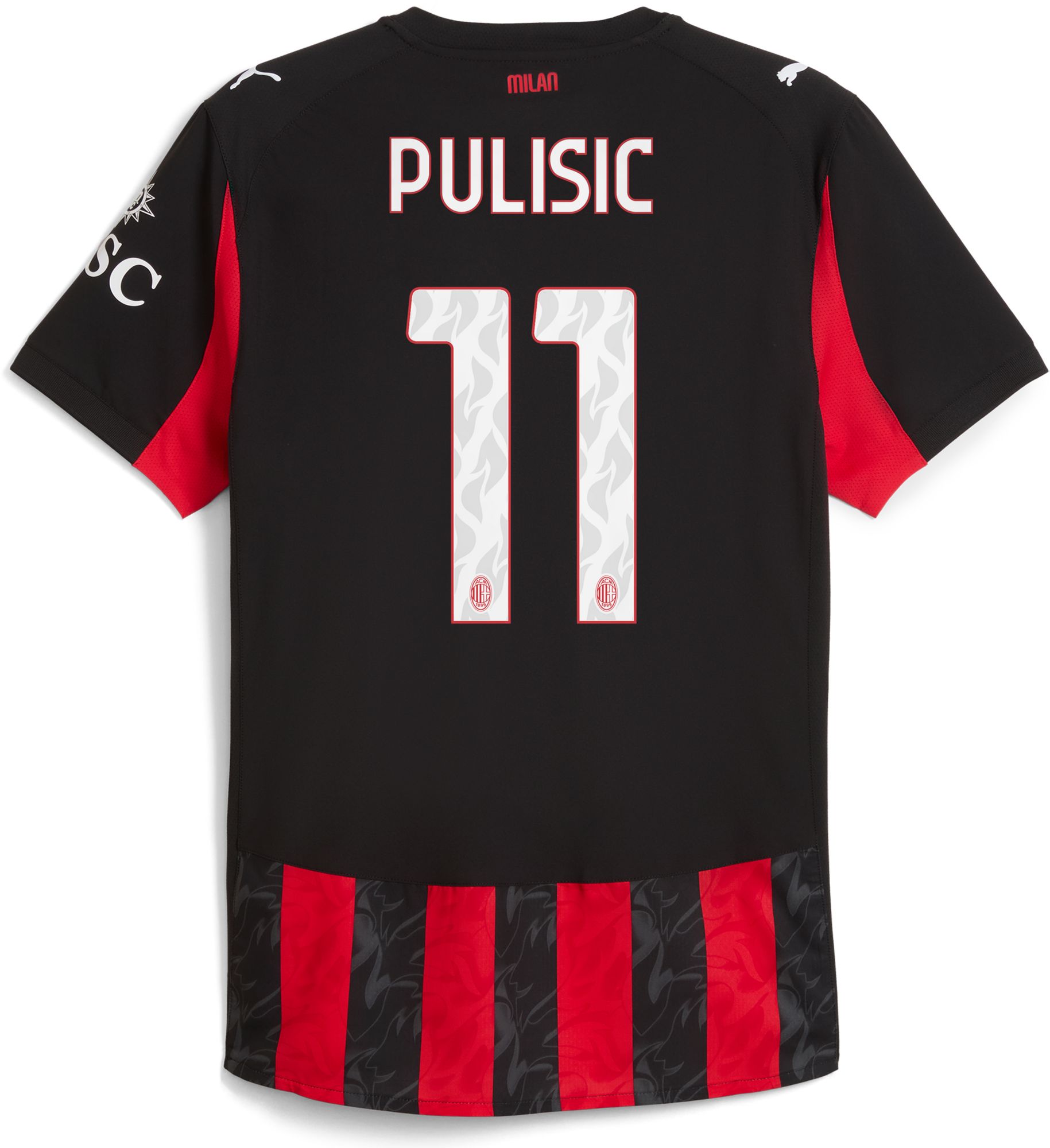 PUMA Adult AC Milan Christian Pulisic #11 2025 Home Replica Jersey product image