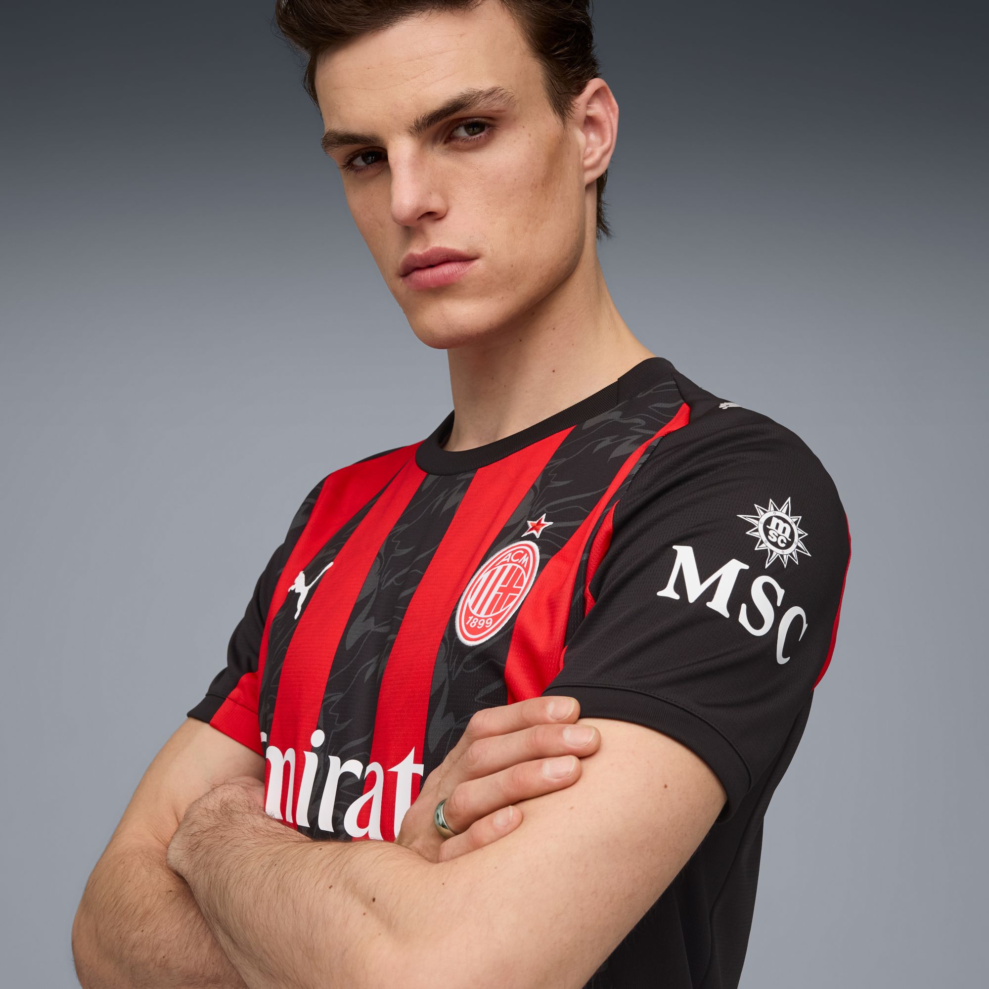 PUMA Adult AC Milan 2025-26 Red Home Replica Jersey product image