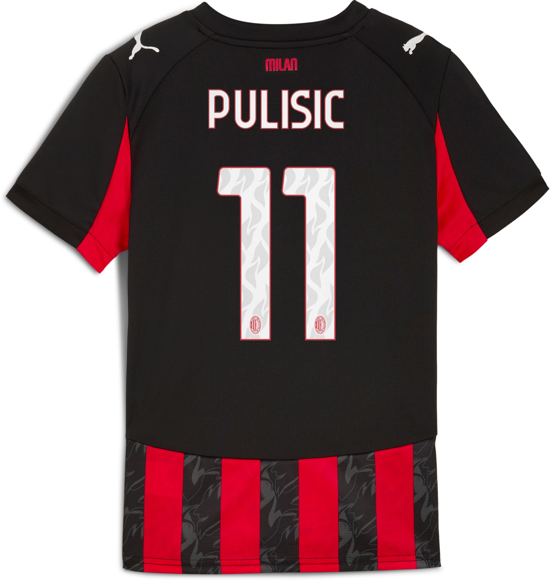 PUMA Youth AC Milan Christian Pulisic #11 2025 Home Replica Jersey product image