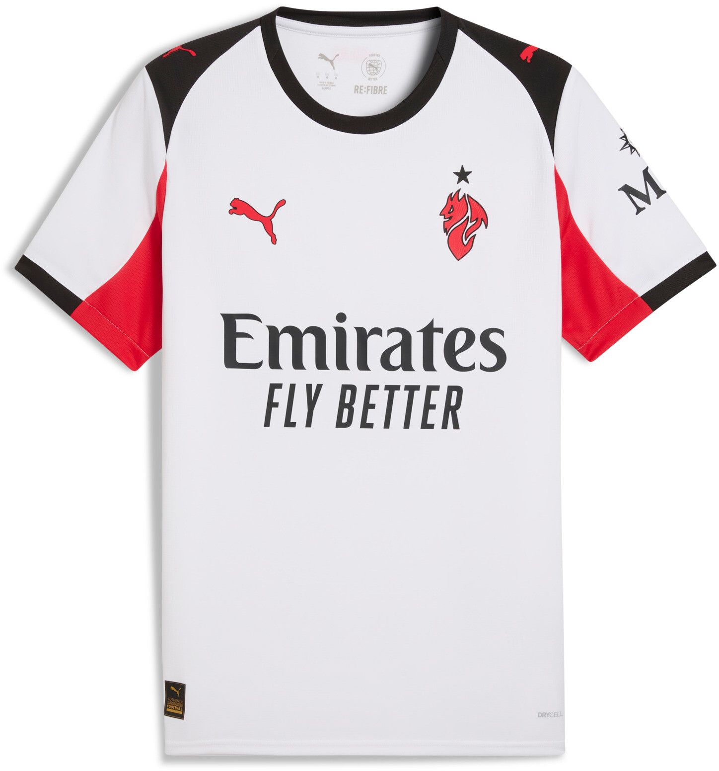 PUMA Adult AC Milan 2025-26 White Away Replica Jersey product image