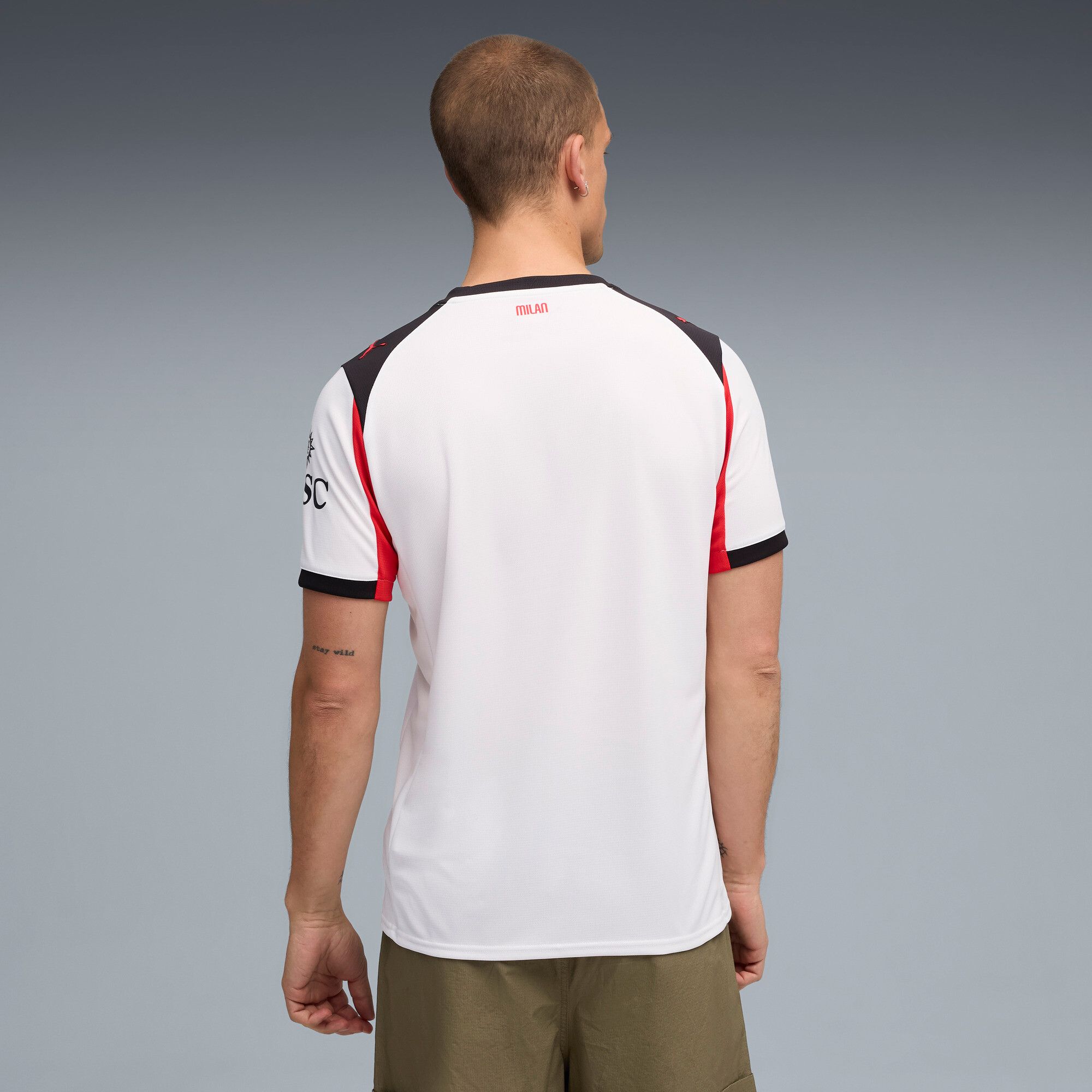PUMA Adult AC Milan 2025-26 White Away Replica Jersey product image