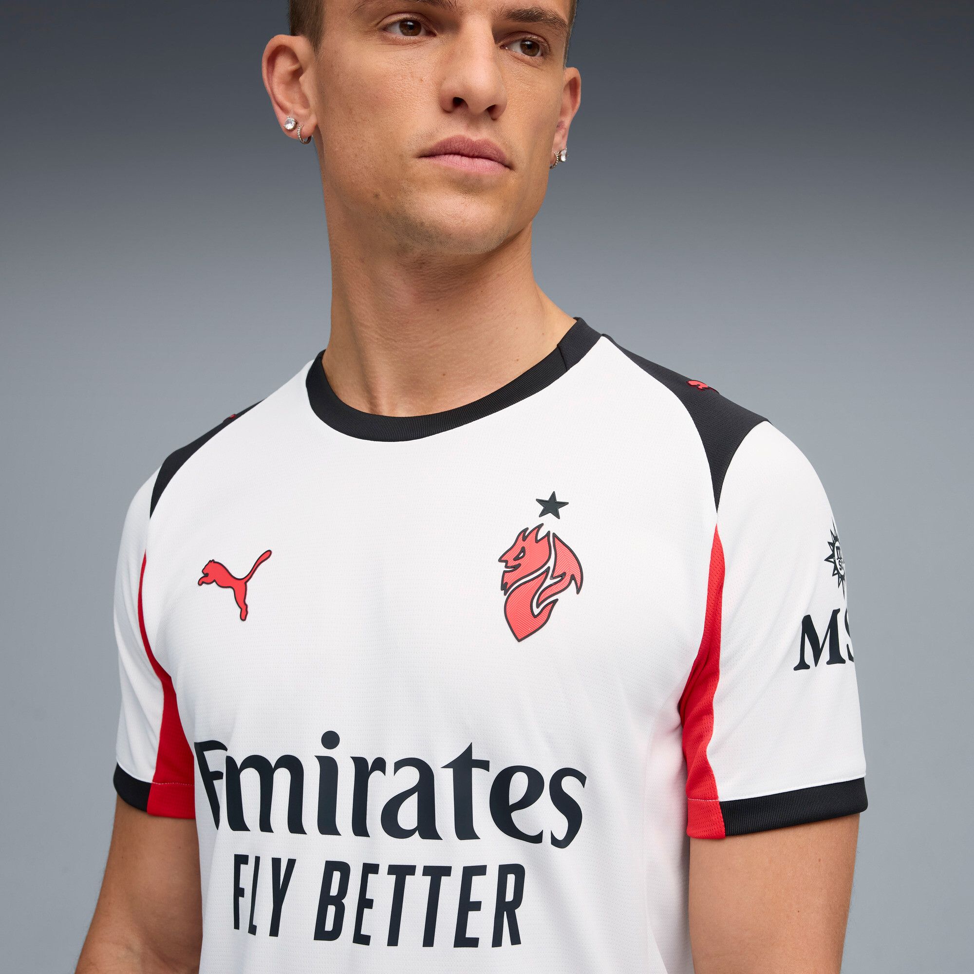 PUMA Adult AC Milan 2025-26 White Away Replica Jersey product image