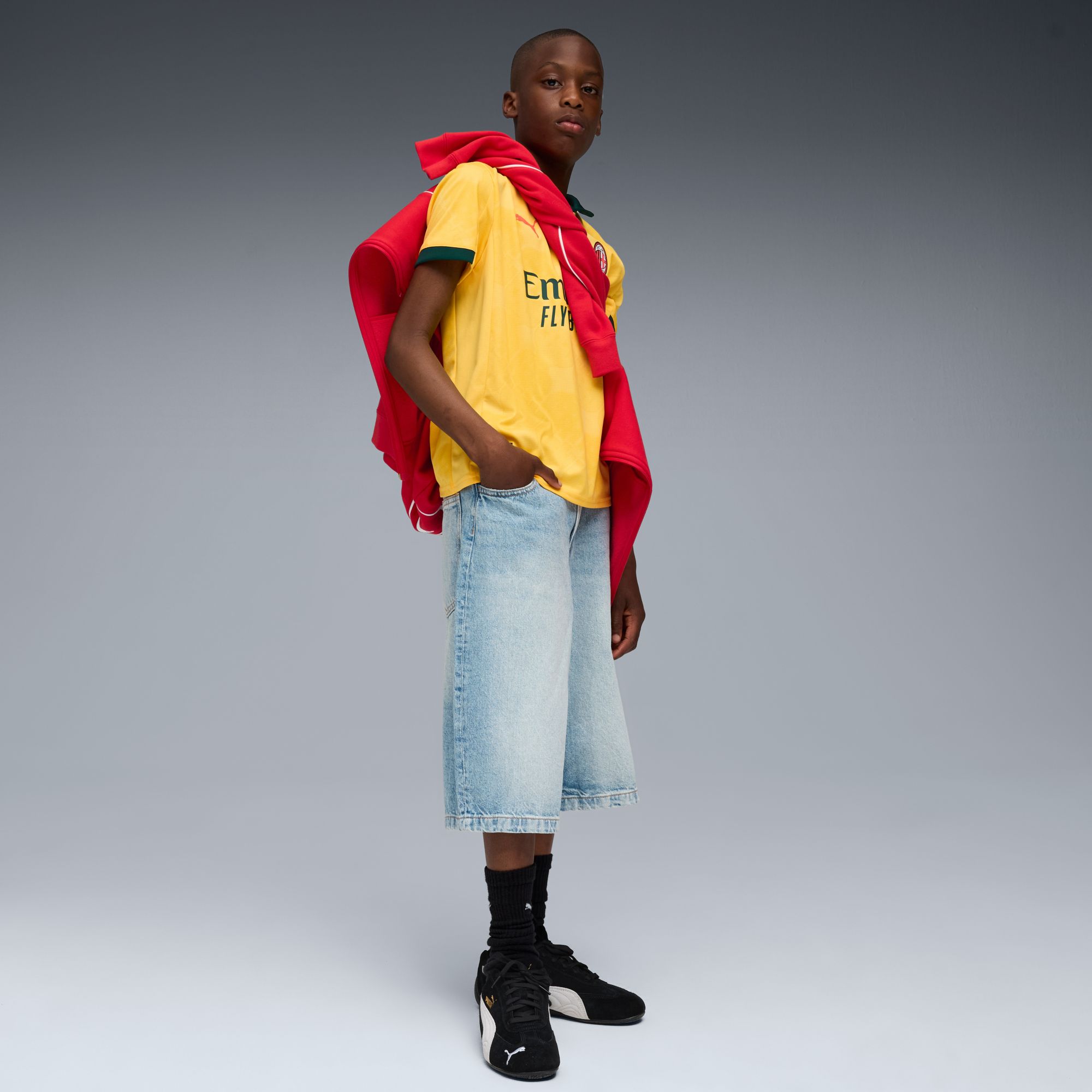 PUMA Youth AC Milan 2025-26 Yellow Third Replica Jersey product image