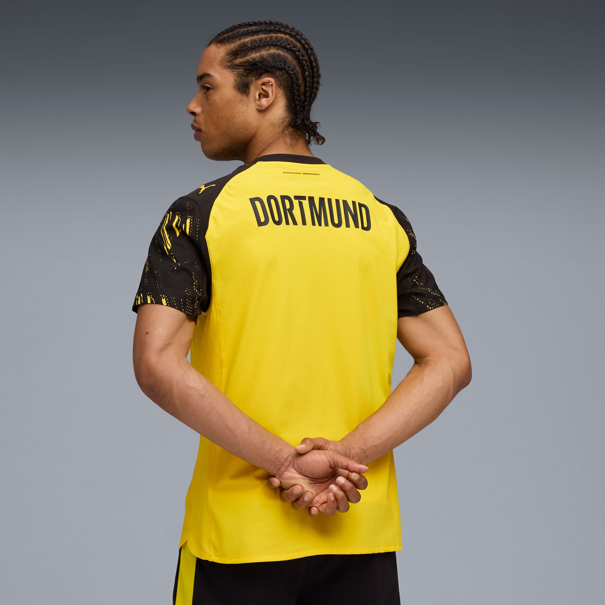 PUMA Men's Borussia Dortmund Yellow Home Authentic Jersey product image