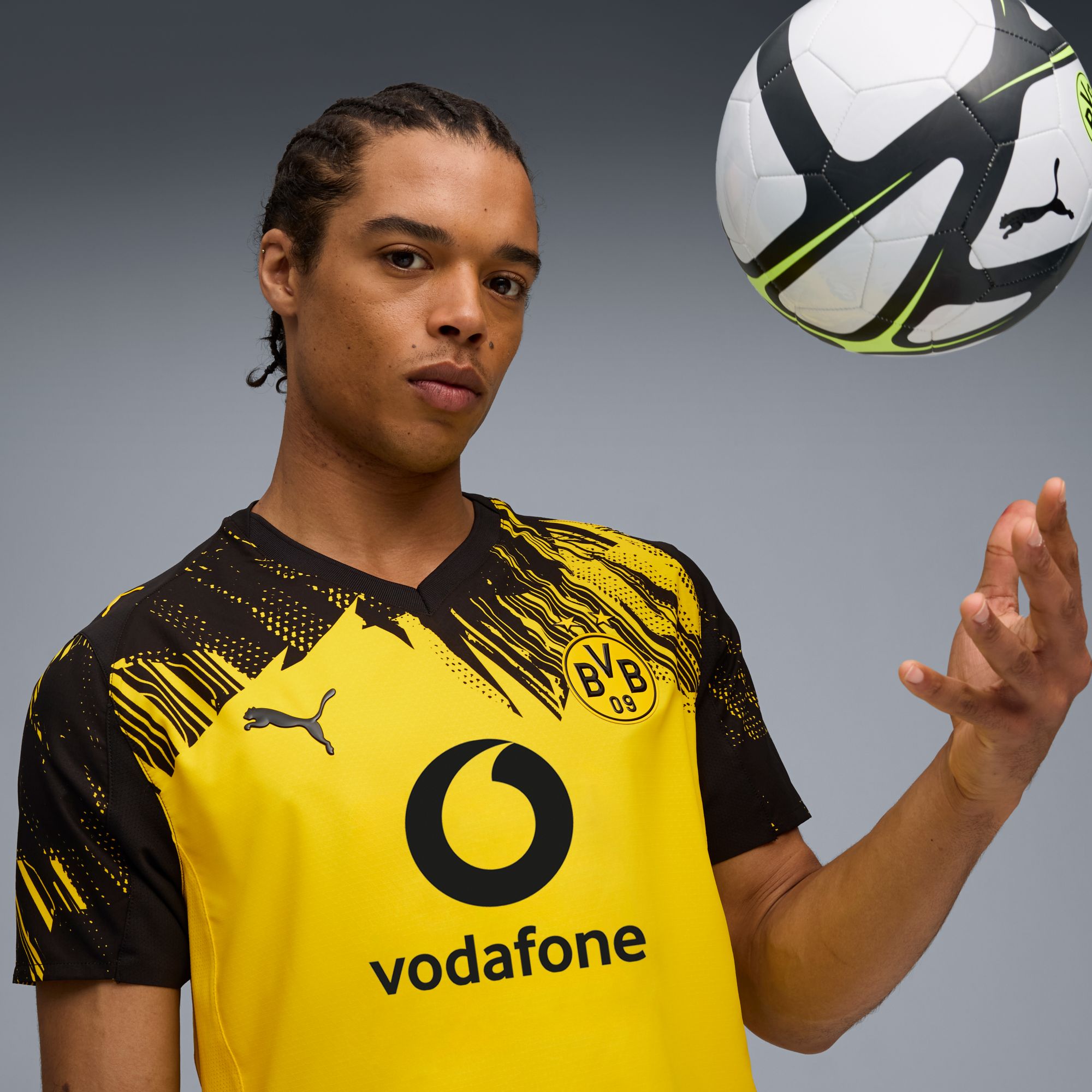 PUMA Men's Borussia Dortmund Yellow Home Authentic Jersey product image