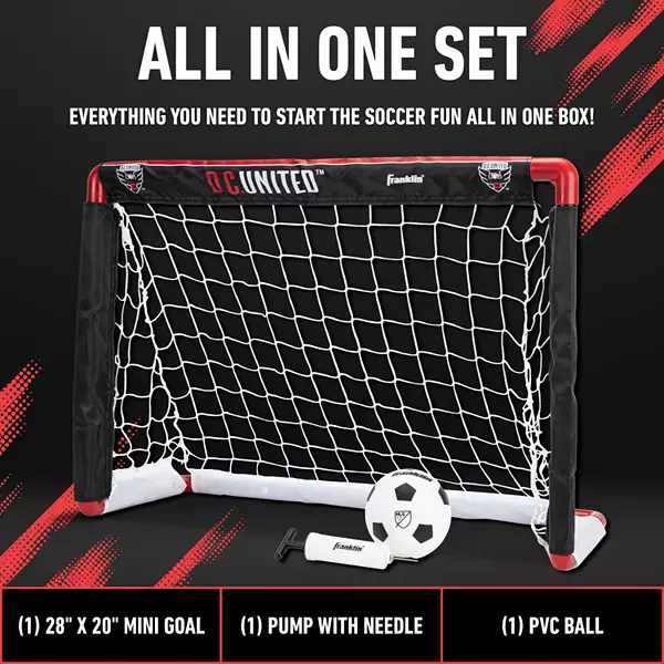 Franklin D.C. United Indoor Mini Soccer Goal Set