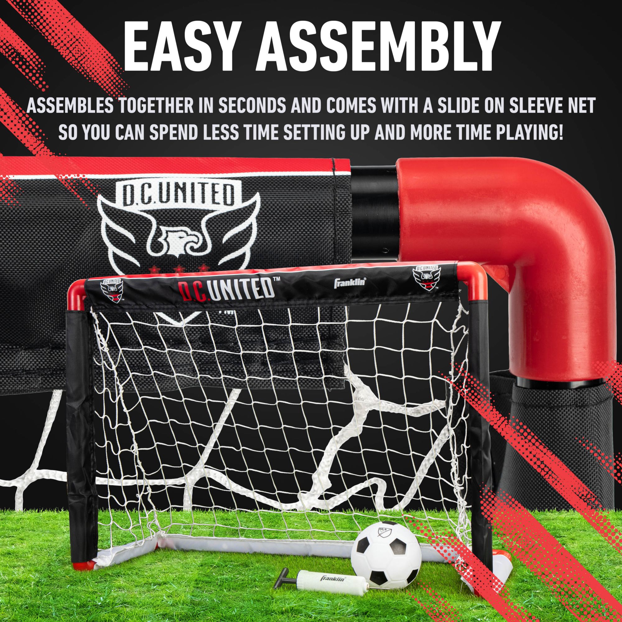 Franklin D.C. United Indoor Mini Soccer Goal Set product image