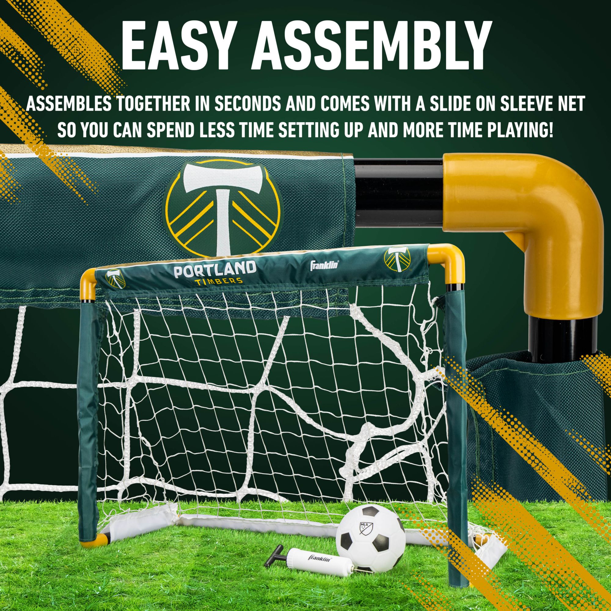 Franklin Portland Timbers Indoor Mini Soccer Goal Set product image