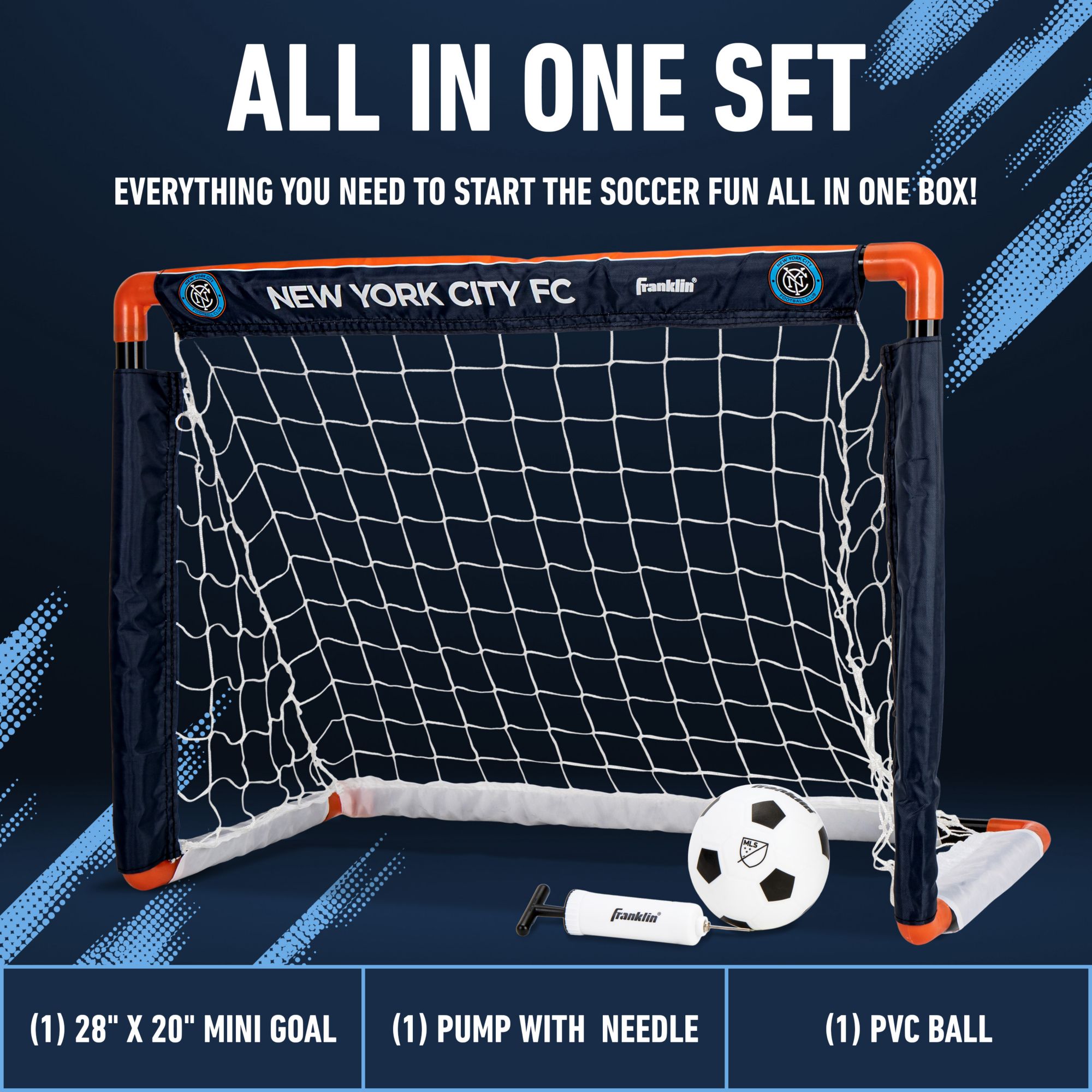 Franklin New York City FC Indoor Mini Soccer Goal Set product image