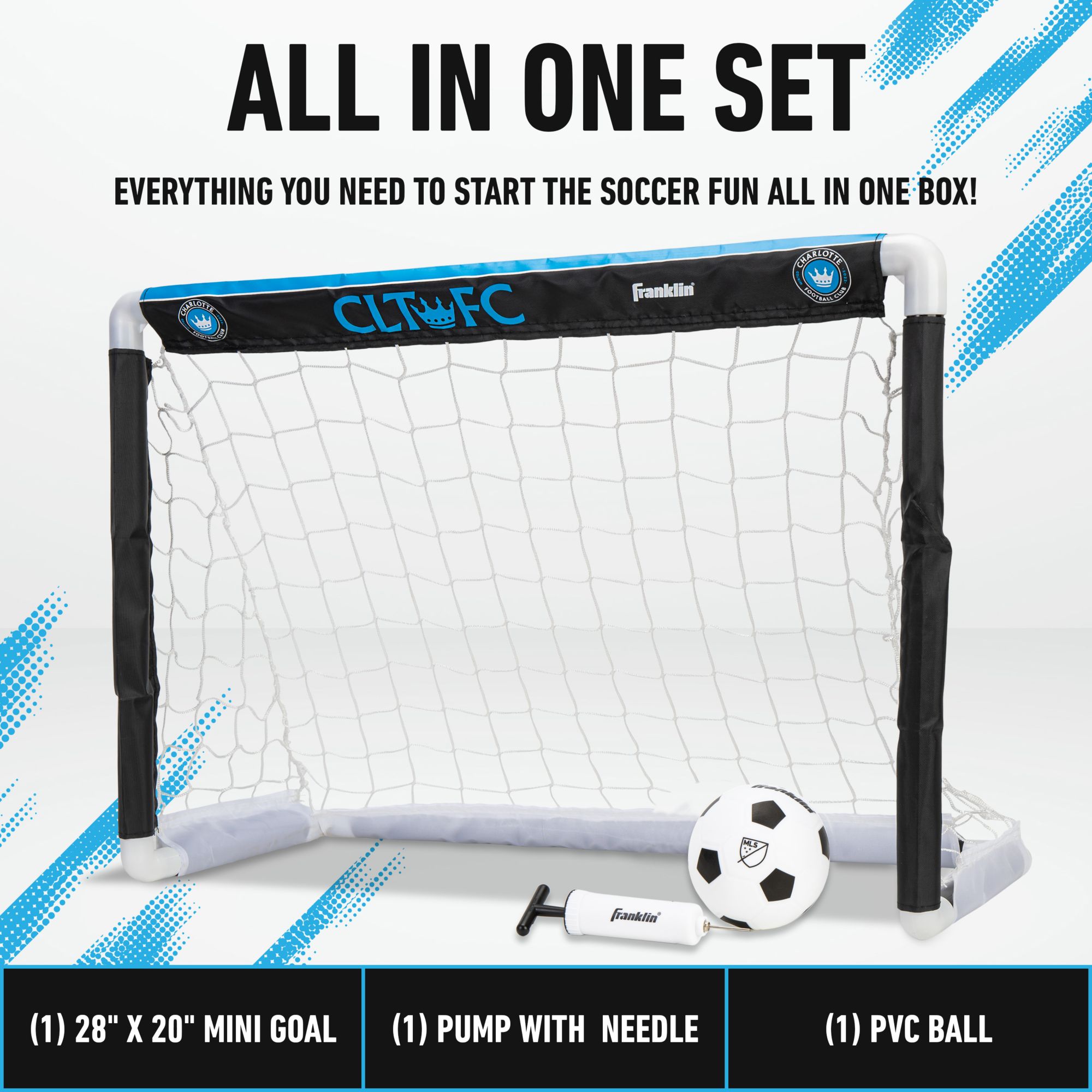 Franklin Charlotte FC Indoor Mini Soccer Goal Set product image
