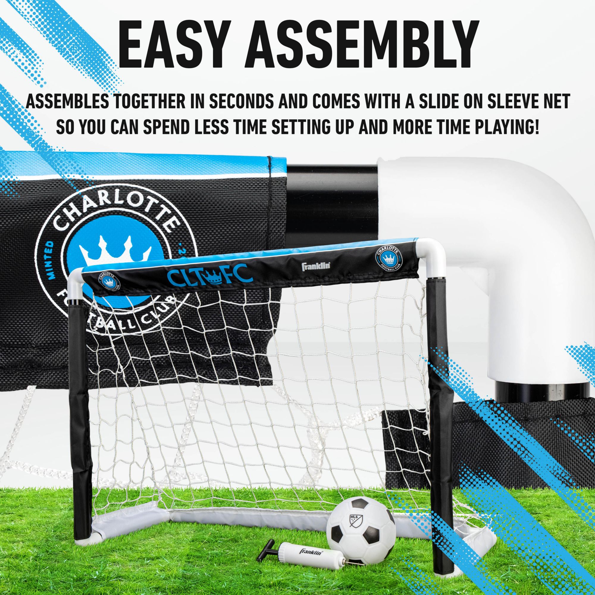 Franklin Charlotte FC Indoor Mini Soccer Goal Set product image