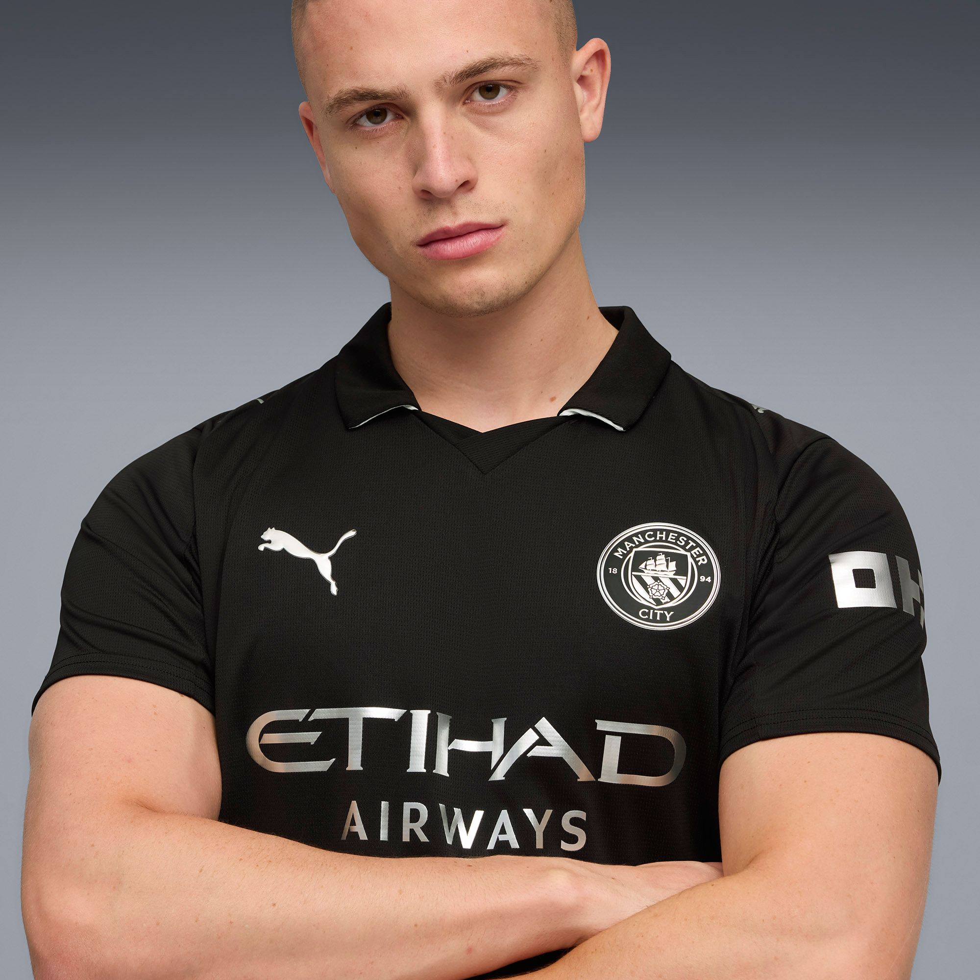 PUMA Adult Manchester City 2025-26 Black Away Replica Jersey product image