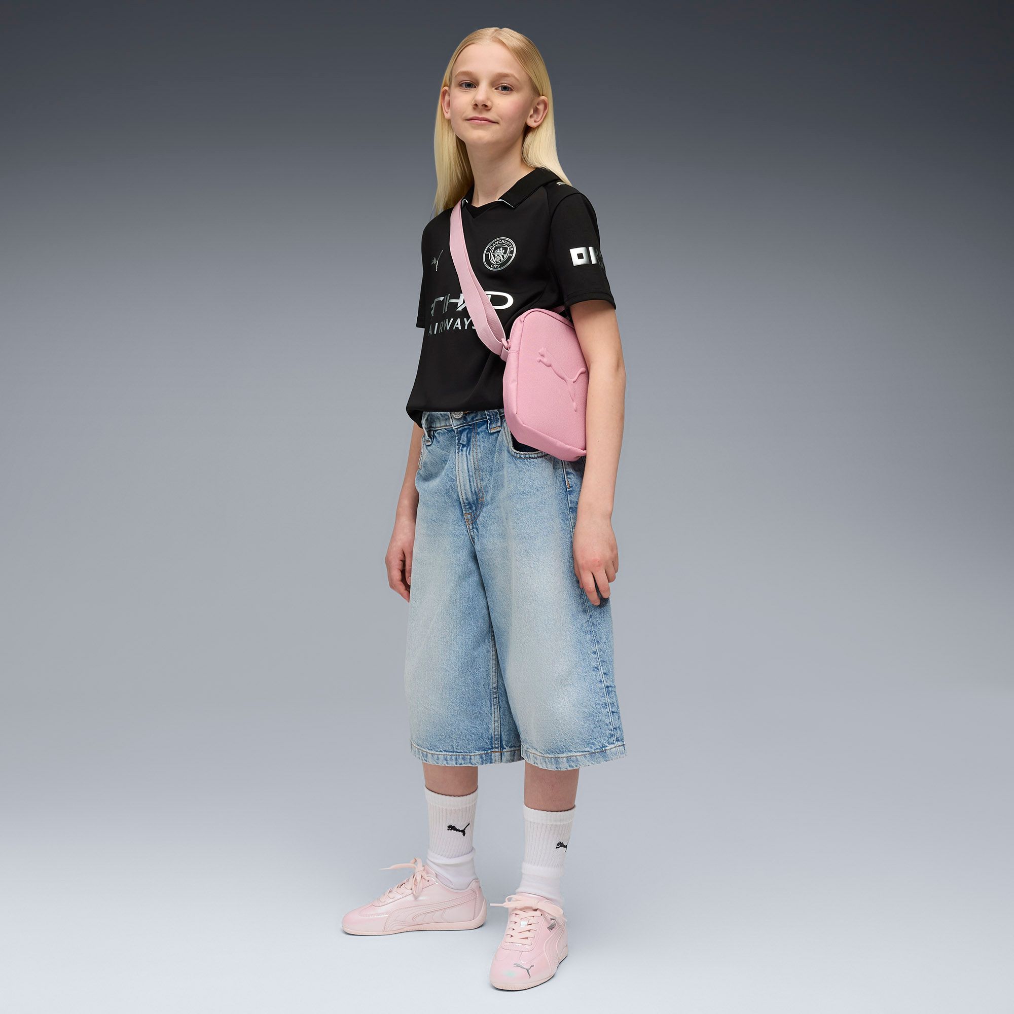 PUMA Youth Manchester City 2025-26 Black Away Replica Jersey product image