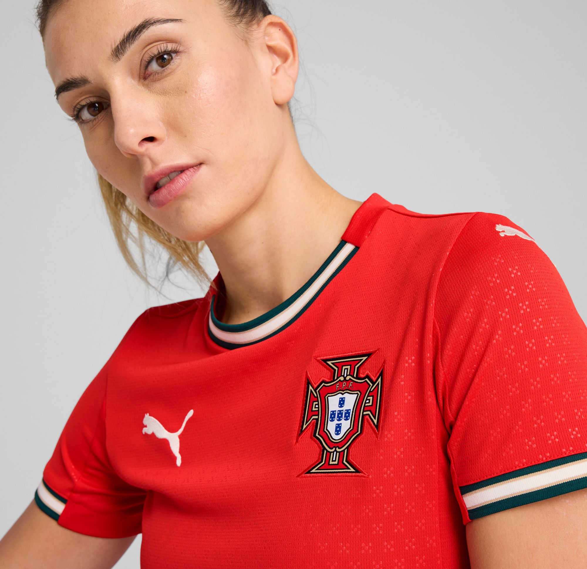 PUMA Women's Portugal 2025 Red Home Replica Jersey product image