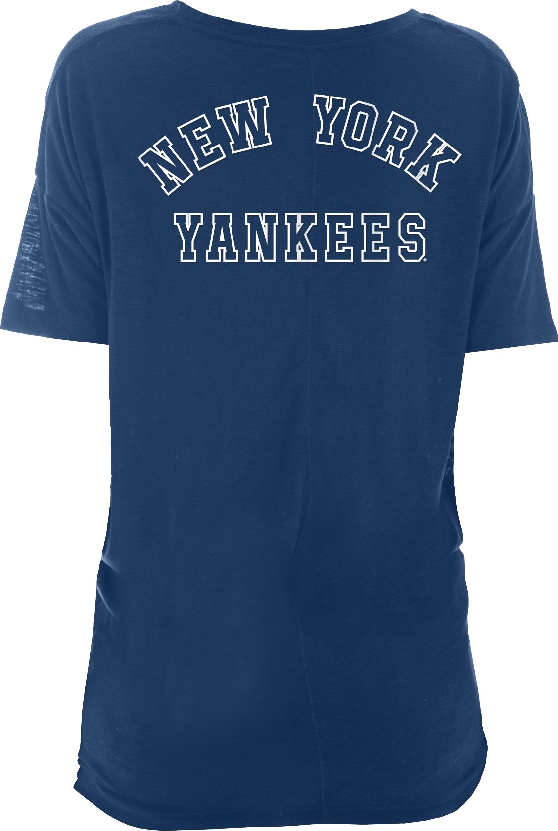 New Era Women's New York Yankees Navy Slub Side Tie T-Shirt product image