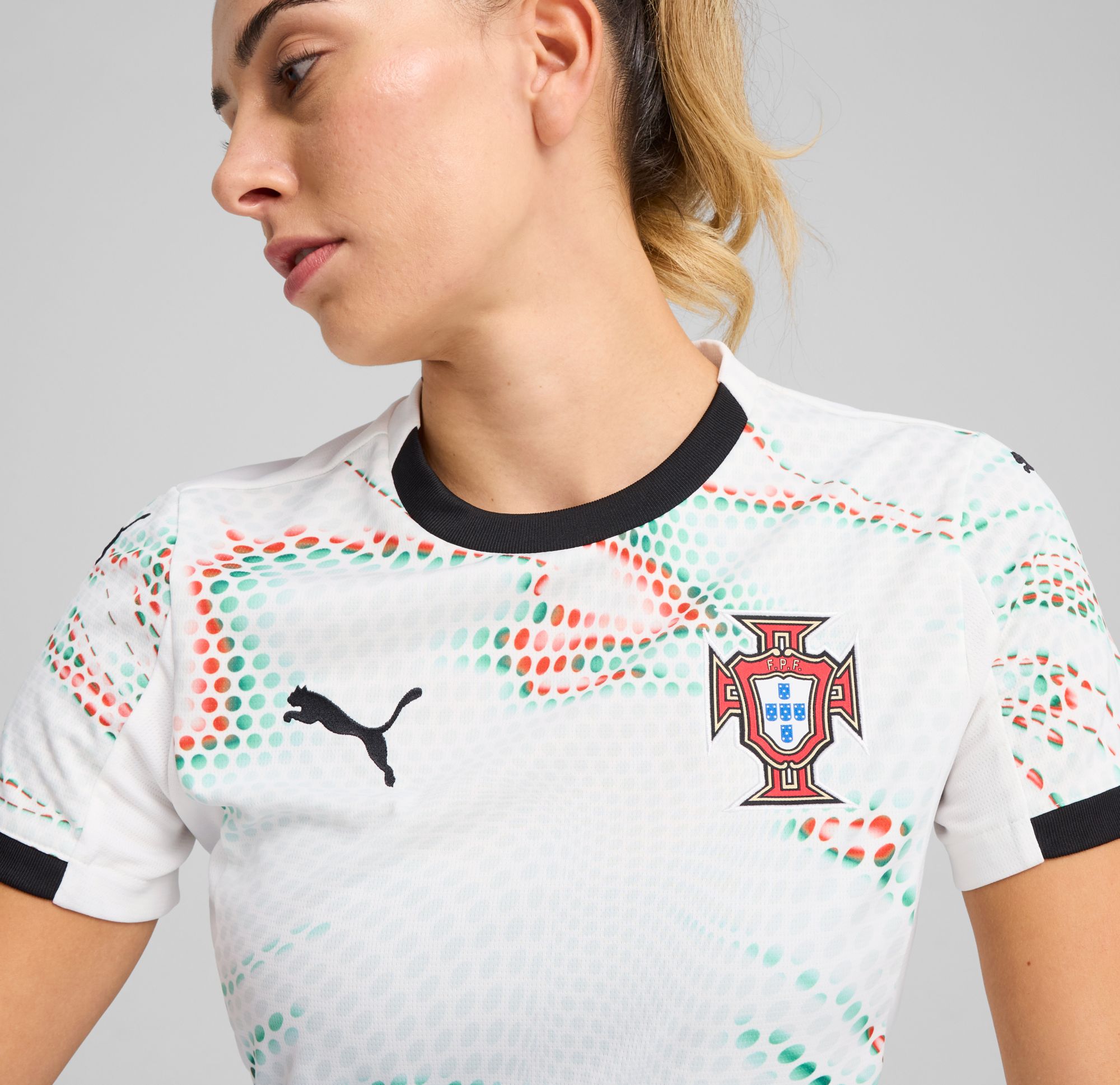 PUMA Women's Portugal 2025 White Away Replica Jersey product image