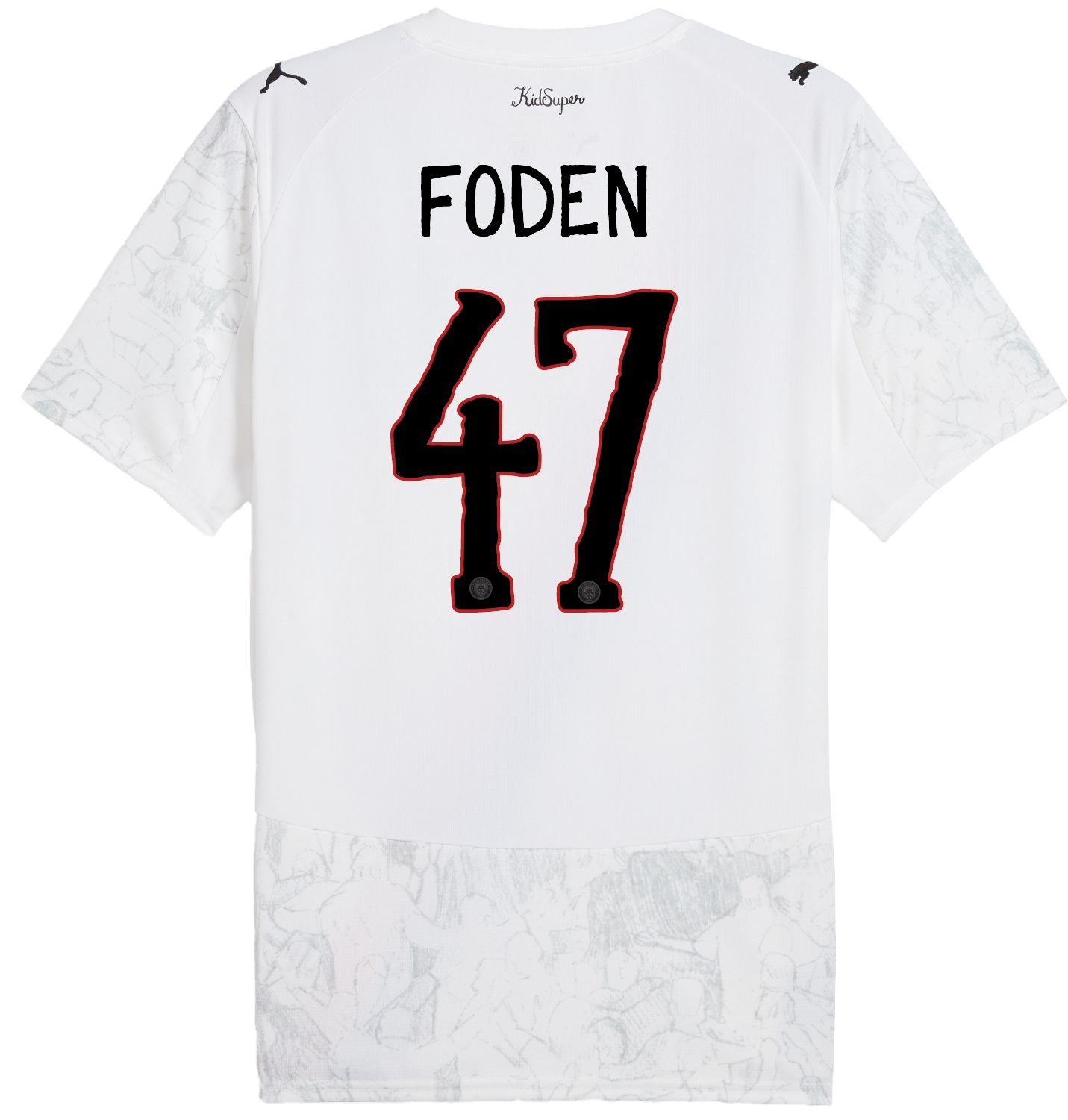 マンチェスター・シティ FODEN 47番 ホワイトジャージ M マンチェスター・シティ FODEN 47番 ホワイトジャージ M