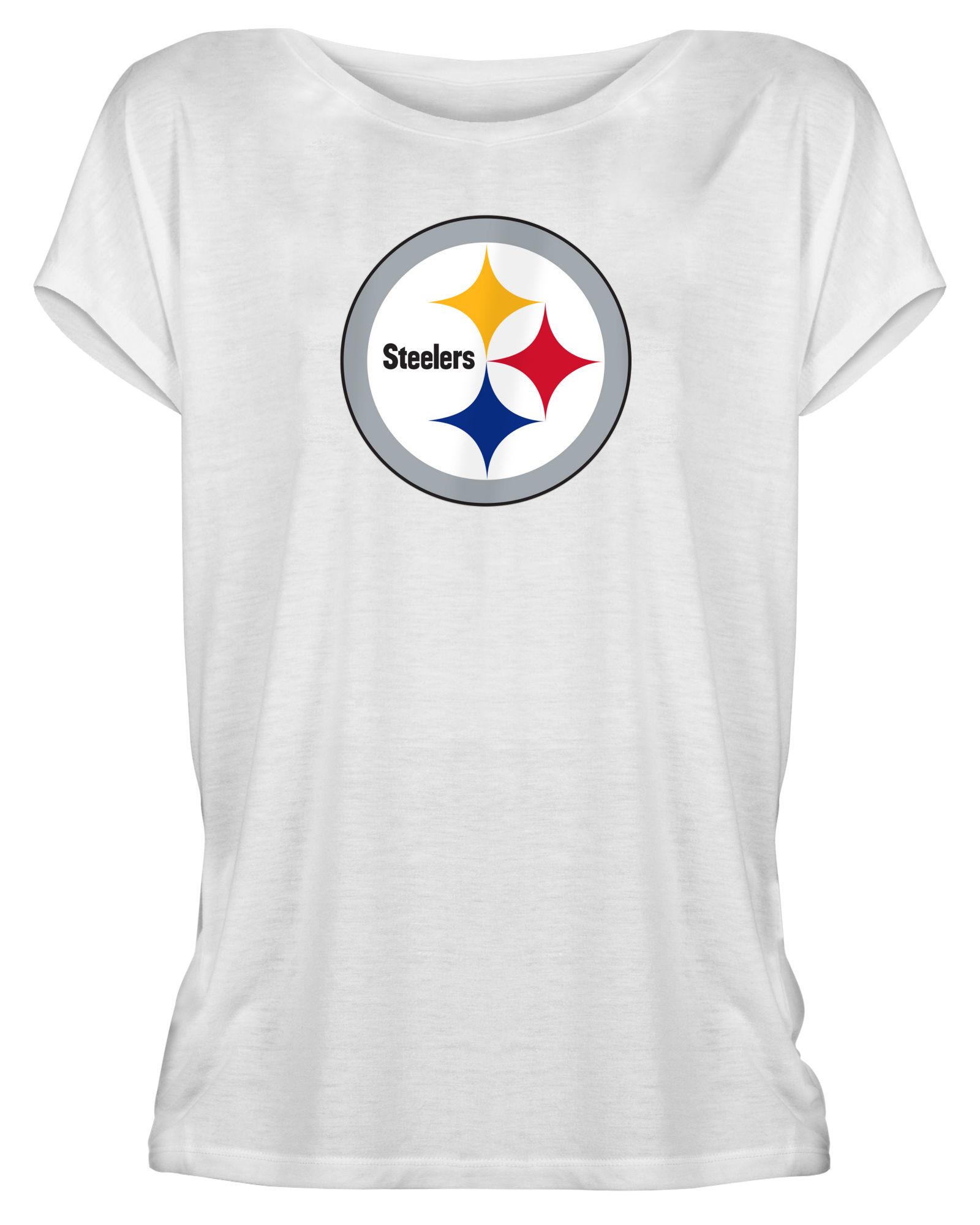 New Era Women's Pittsburgh Steelers Split Back White T-Shirt product image