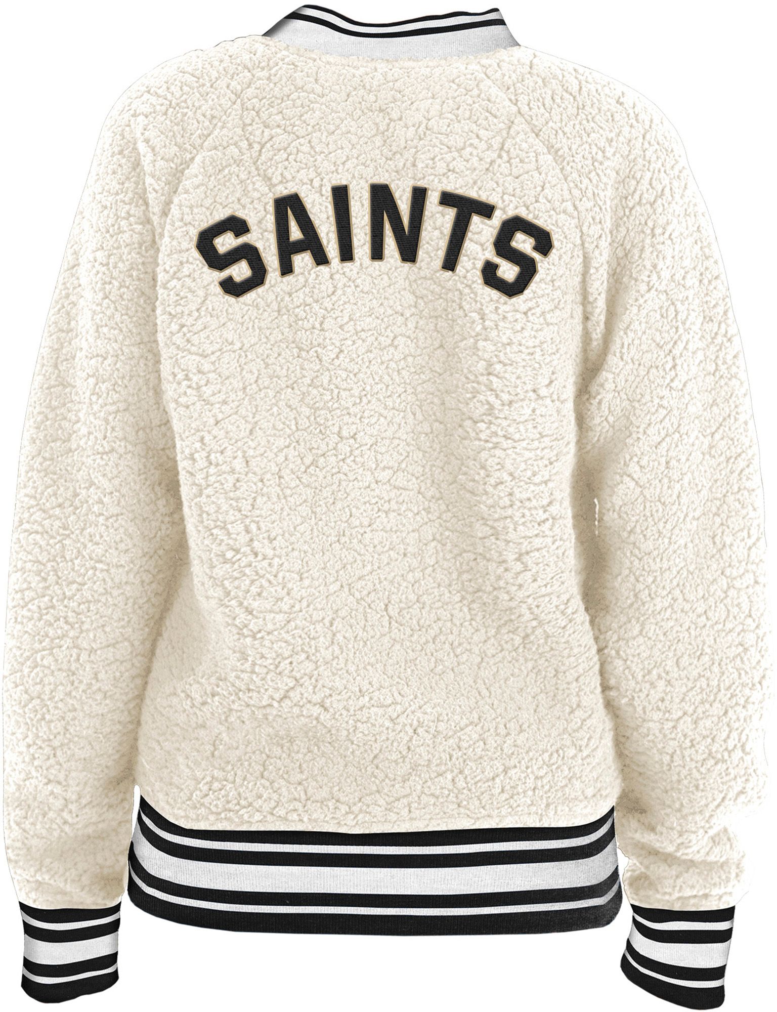New Era Women's New Orleans Saints Sherpa White Full-Zip Jacket product image