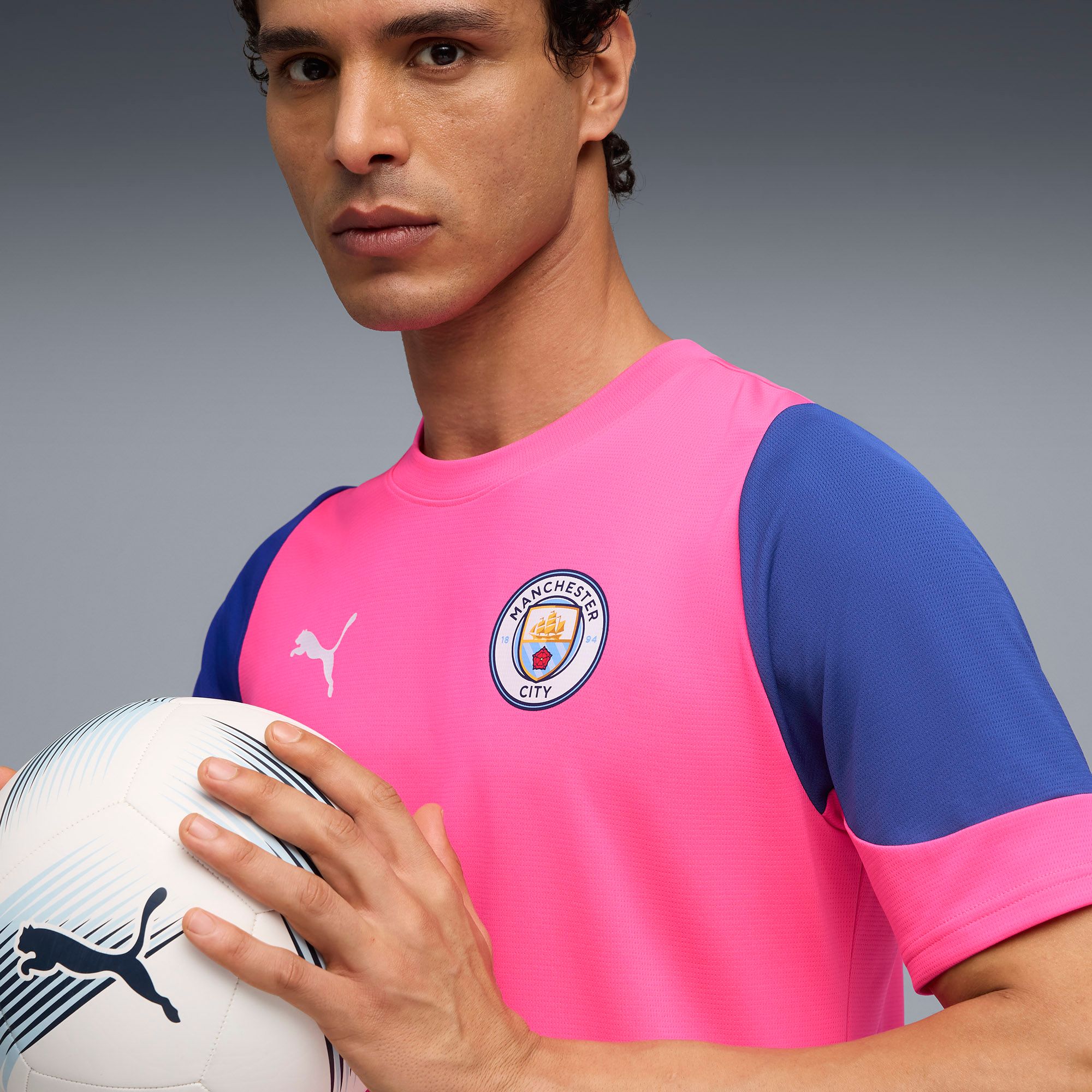 PUMA Men's Manchester City Pink Alternate Training Jersey product image