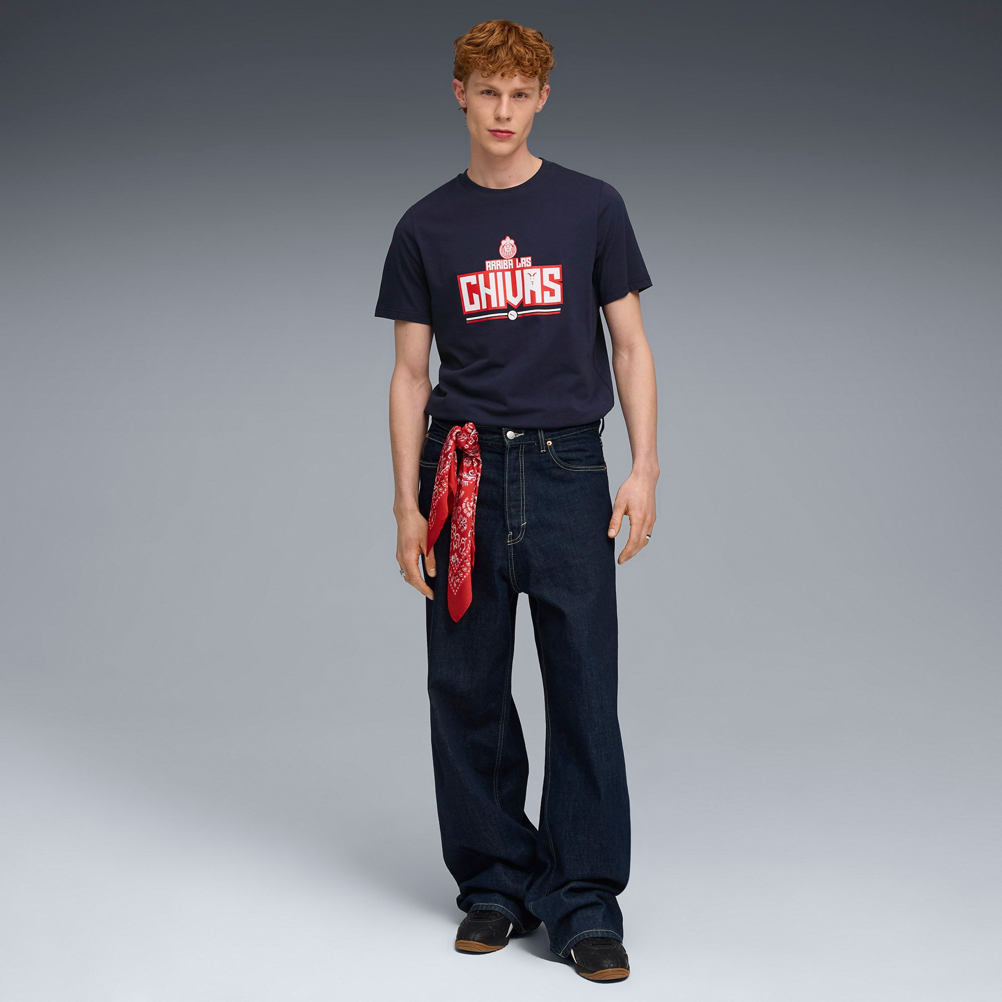 PUMA Men's Charlotte FC Navy Logo T-Shirt product image