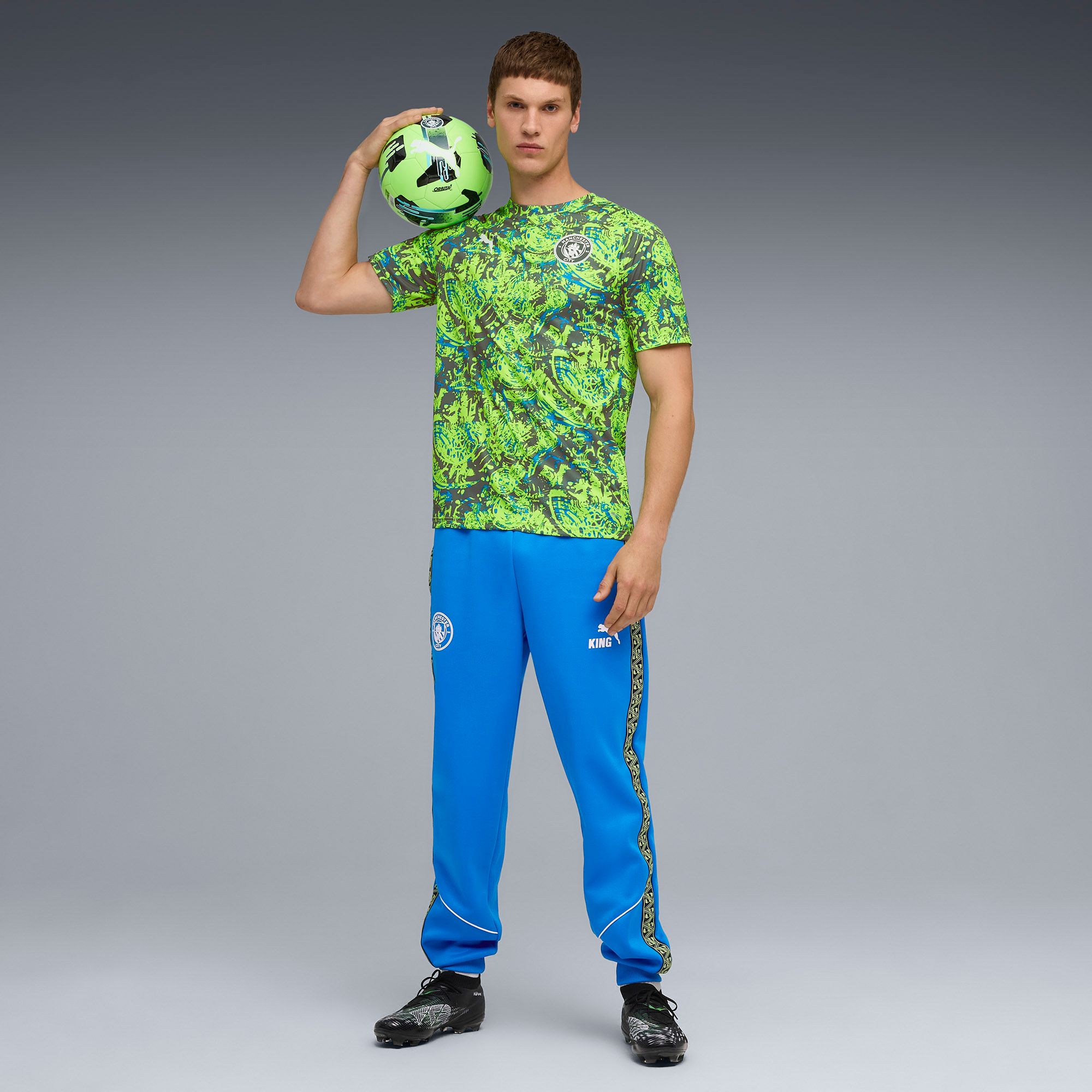 PUMA Men's Manchester City 2025 Green Third Prematch Jersey product image