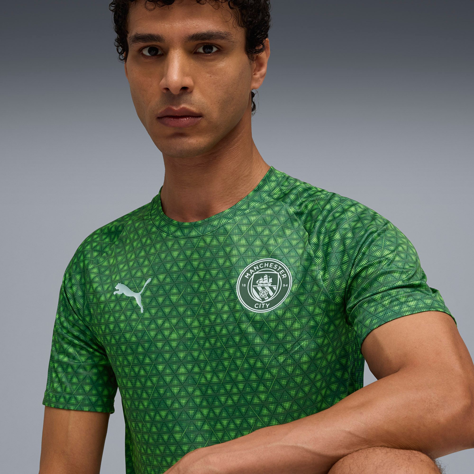 PUMA Men's Manchester City Green Alternate Prematch Jersey product image