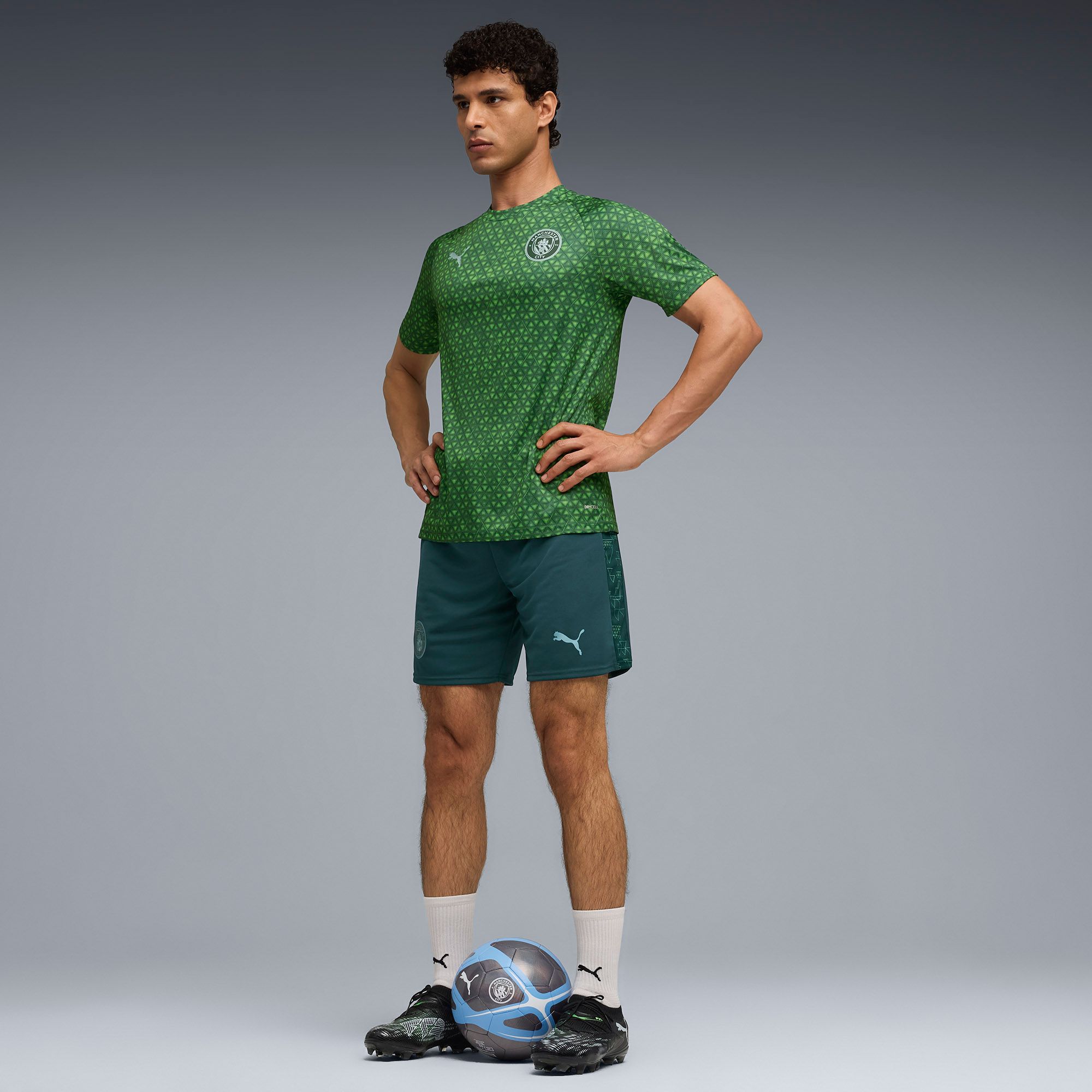 PUMA Men's Manchester City Green Alternate Prematch Jersey product image