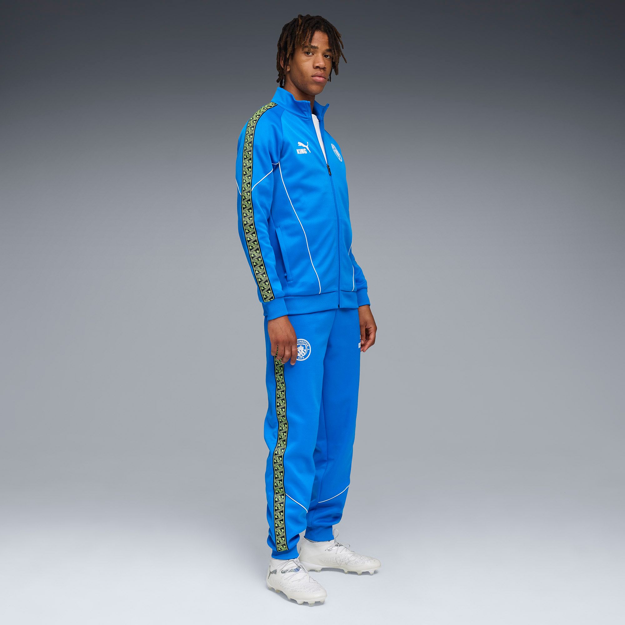 PUMA Men's Manchester City Light Blue Third Prematch Jacket product image