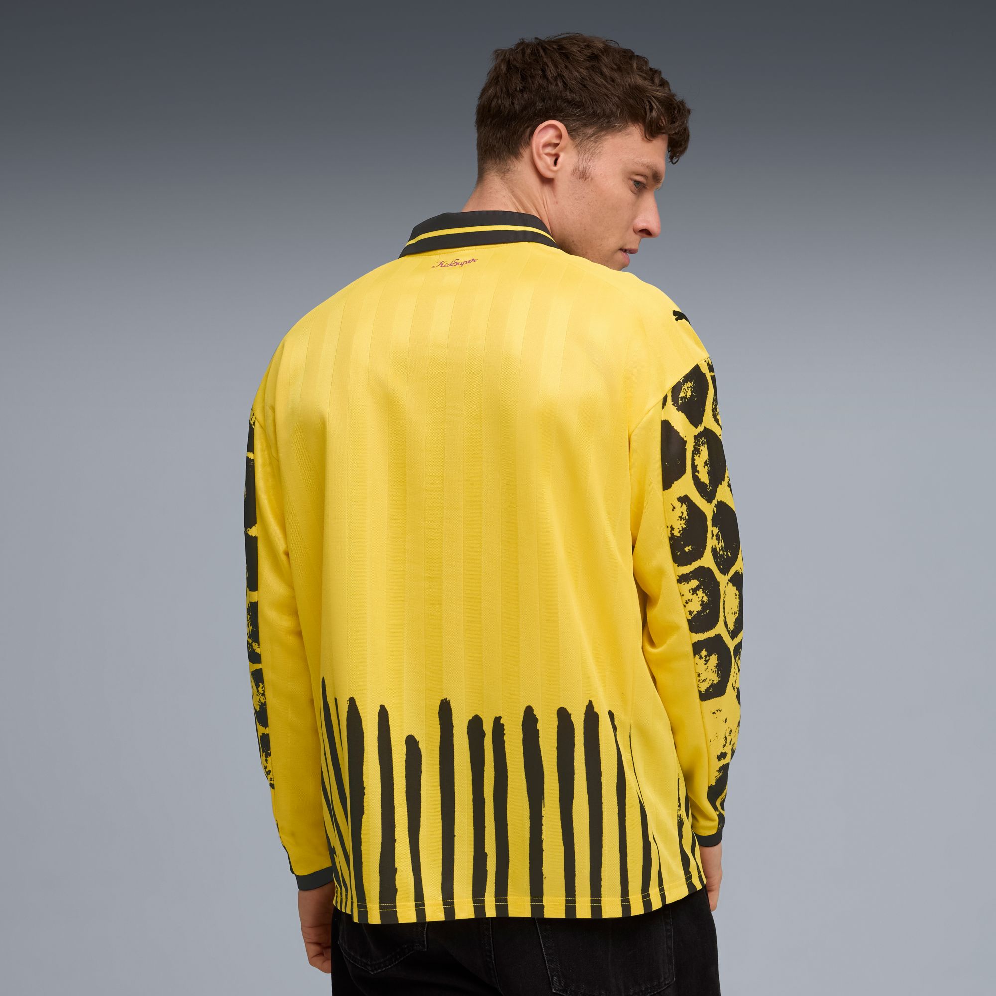 PUMA Adult Borussia Dortmund 2025 Yellow KidSuper Home Long Sleeve