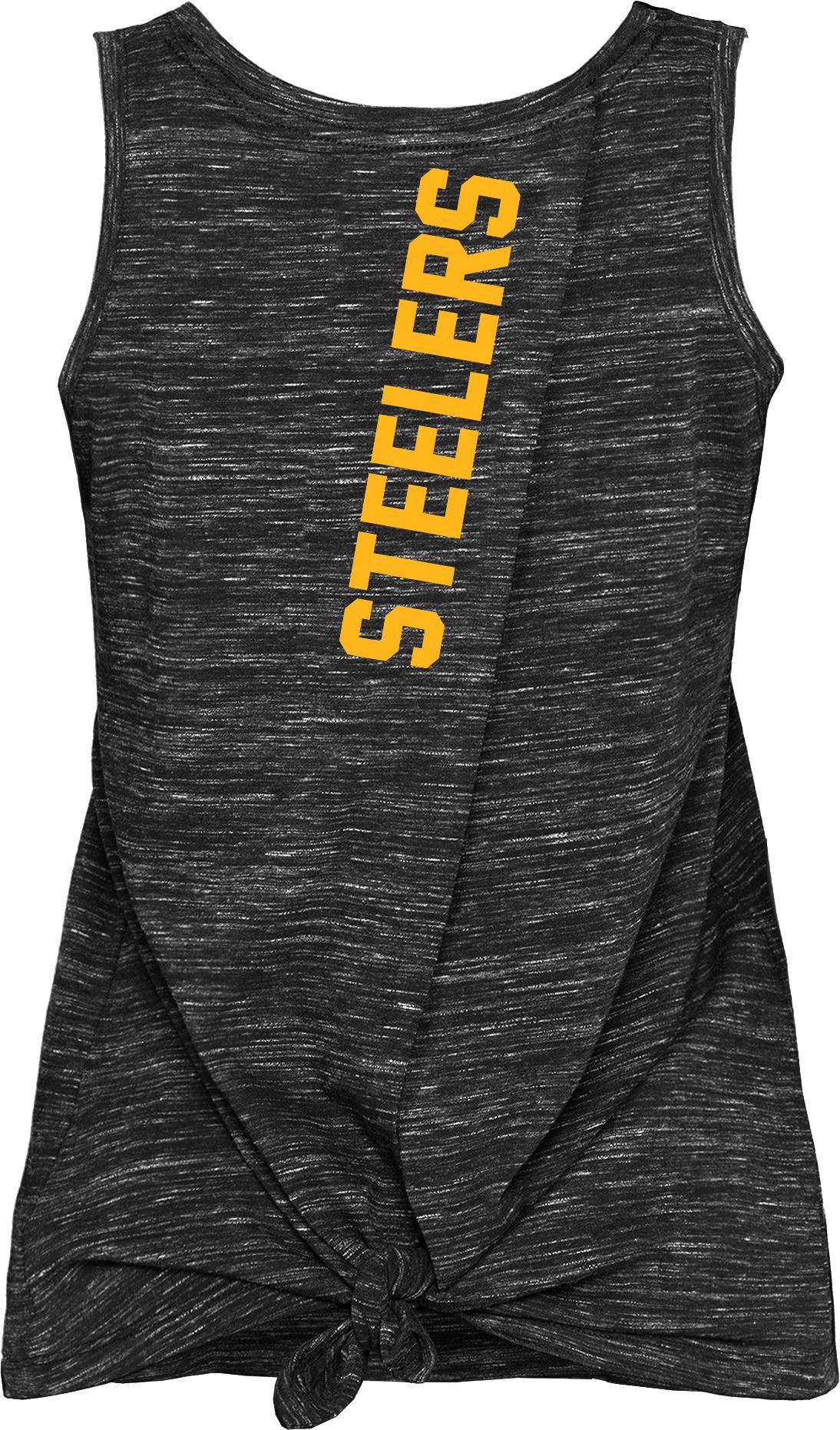 New Era Women's Pittsburgh Steelers Splitback Black Tank Top product image