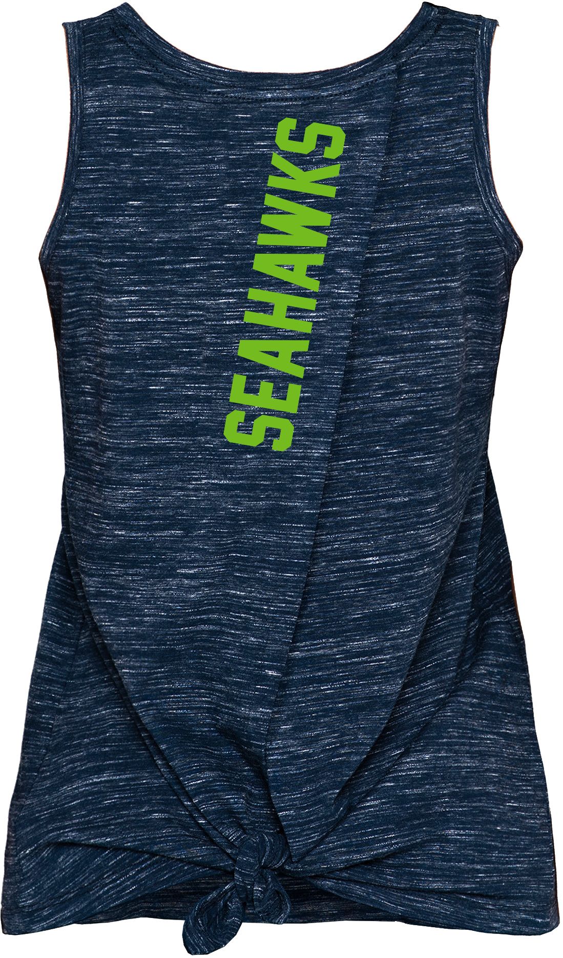New Era Women's Seattle Seahawks Splitback NAVY Tank Top product image