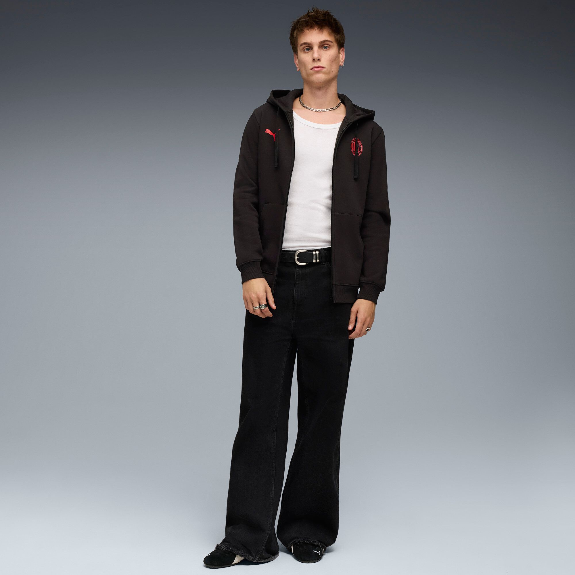 PUMA Men's AC Milan Home Black Logo Training Jacket product image